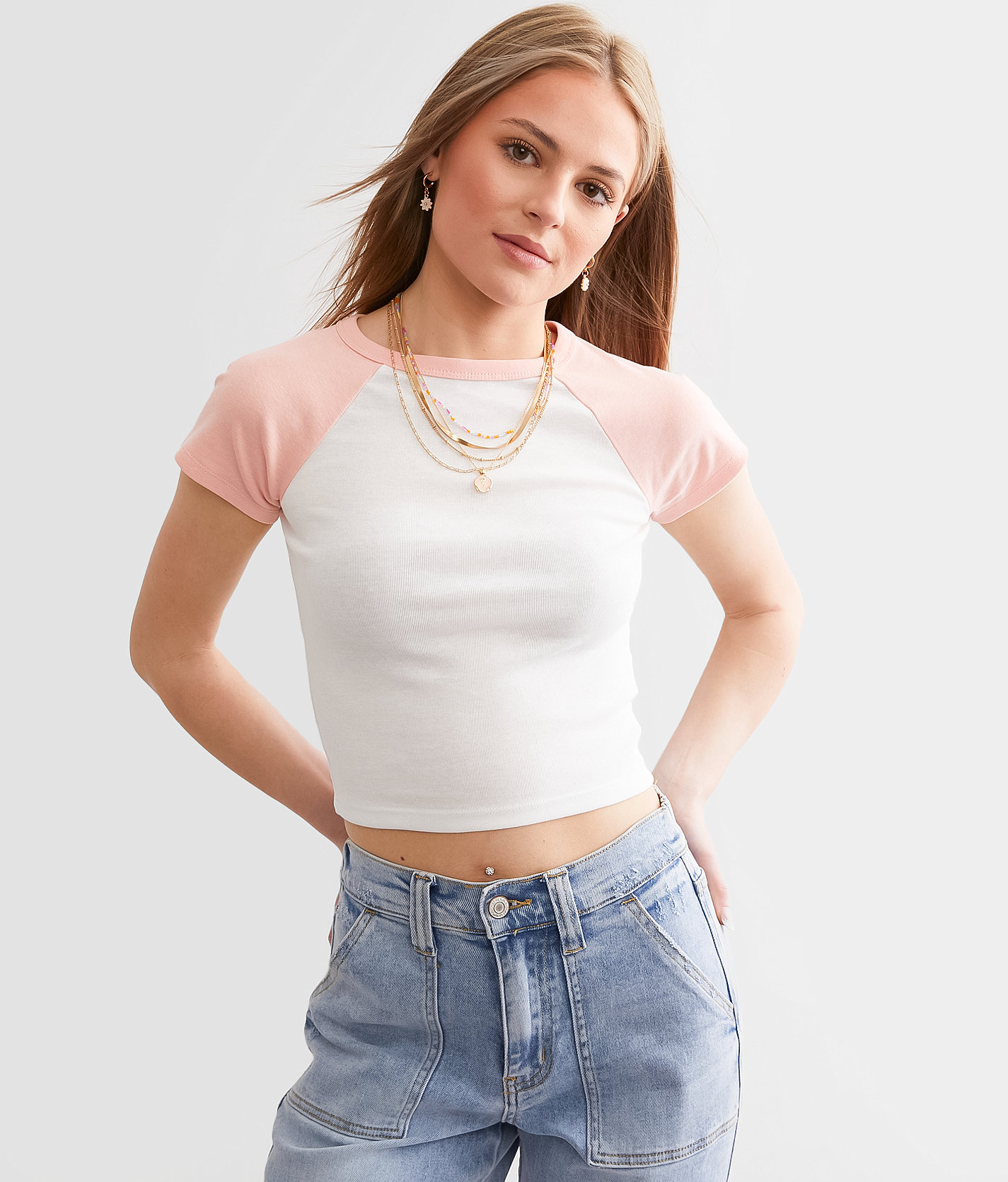 FITZ + EDDI Color Block T-Shirt - Women's T-Shirts in White