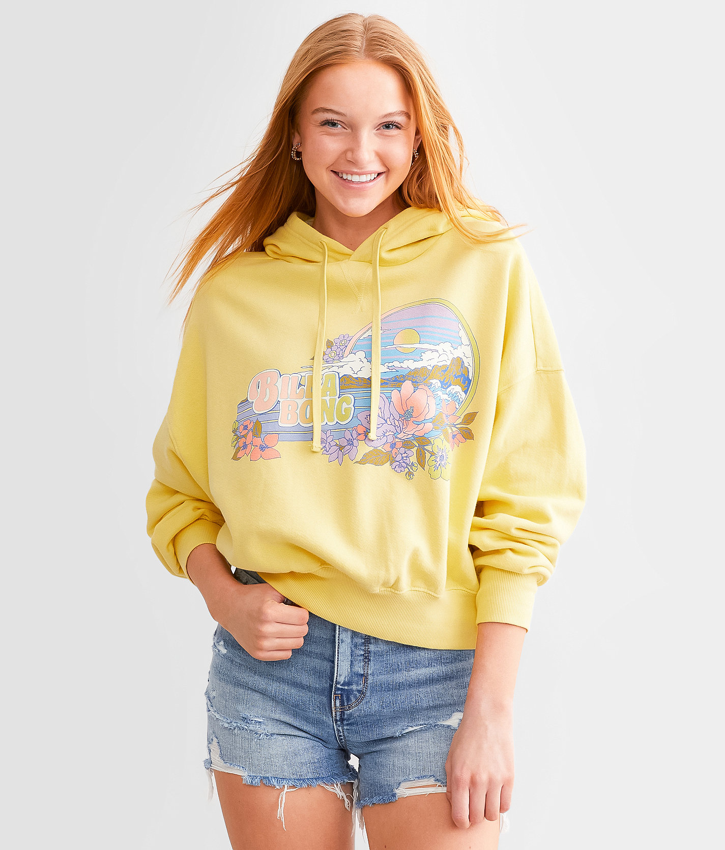 Billabong All Time Hooded Sweatshirt - Women's Sweatshirts in Fresh Squeezed