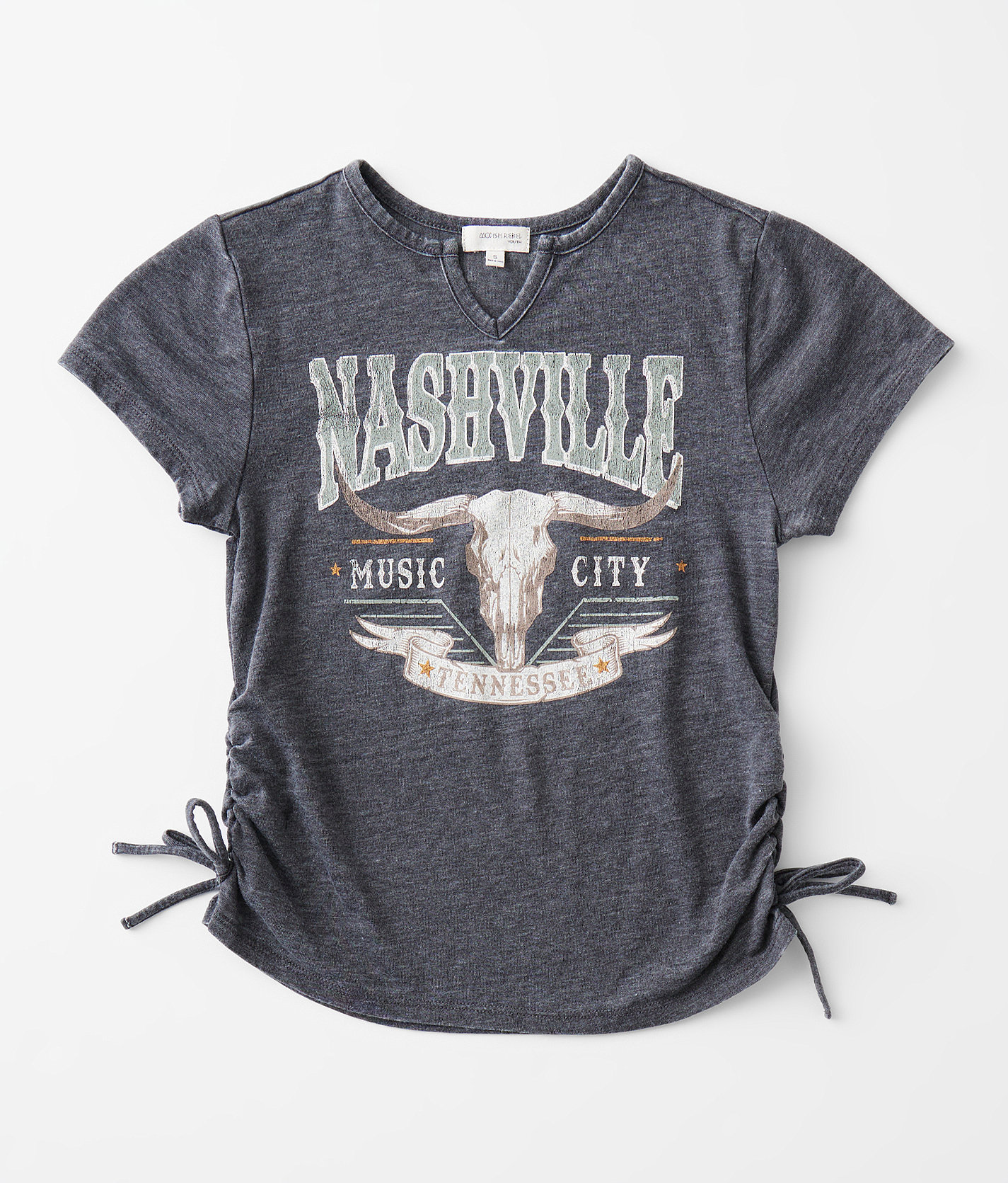 Girls - Modish Rebel Nashville Giddy Up T-Shirt - Girl's T-Shirts in Obsidian
