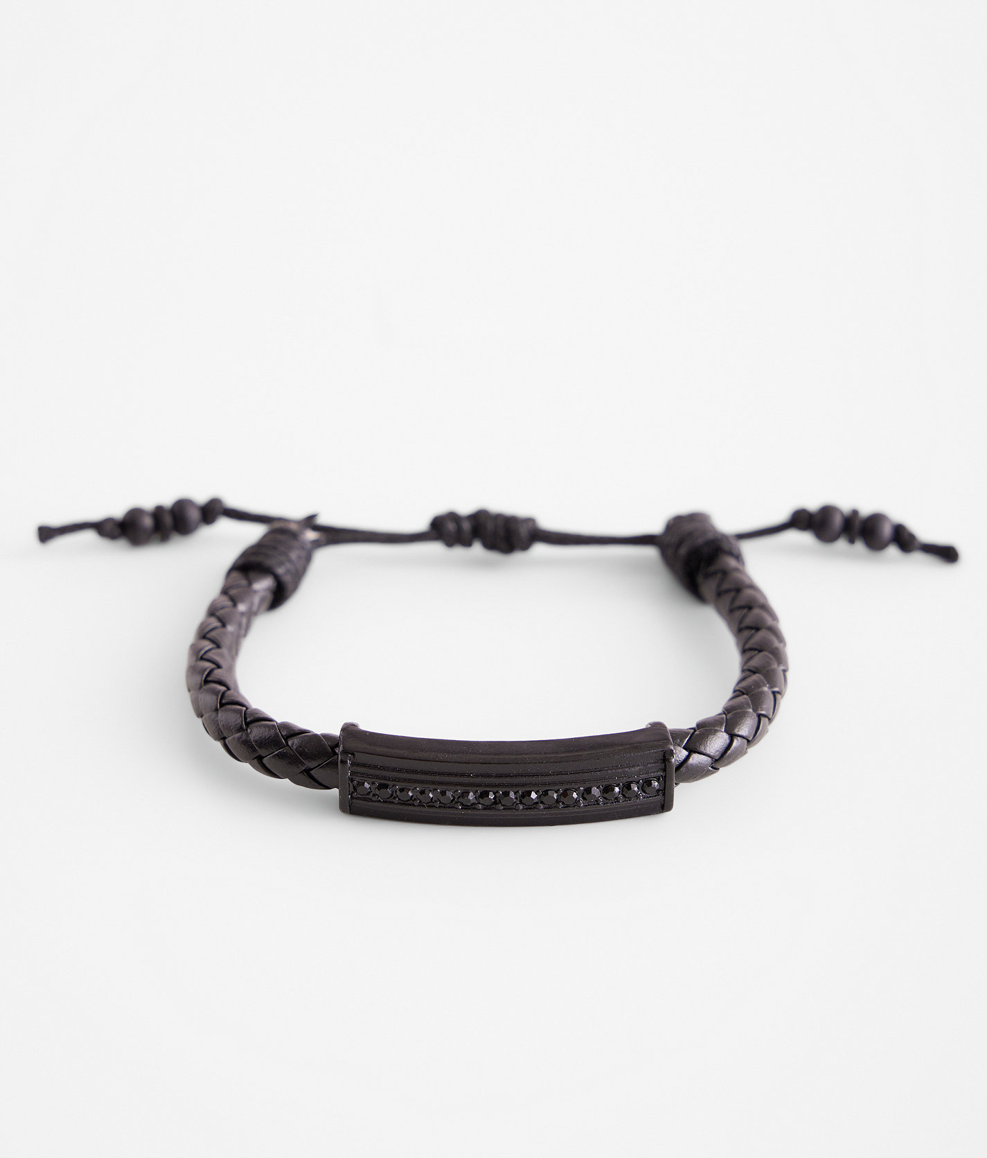 BKE Weaved Slider Bracelet - Men's Jewelry in Black