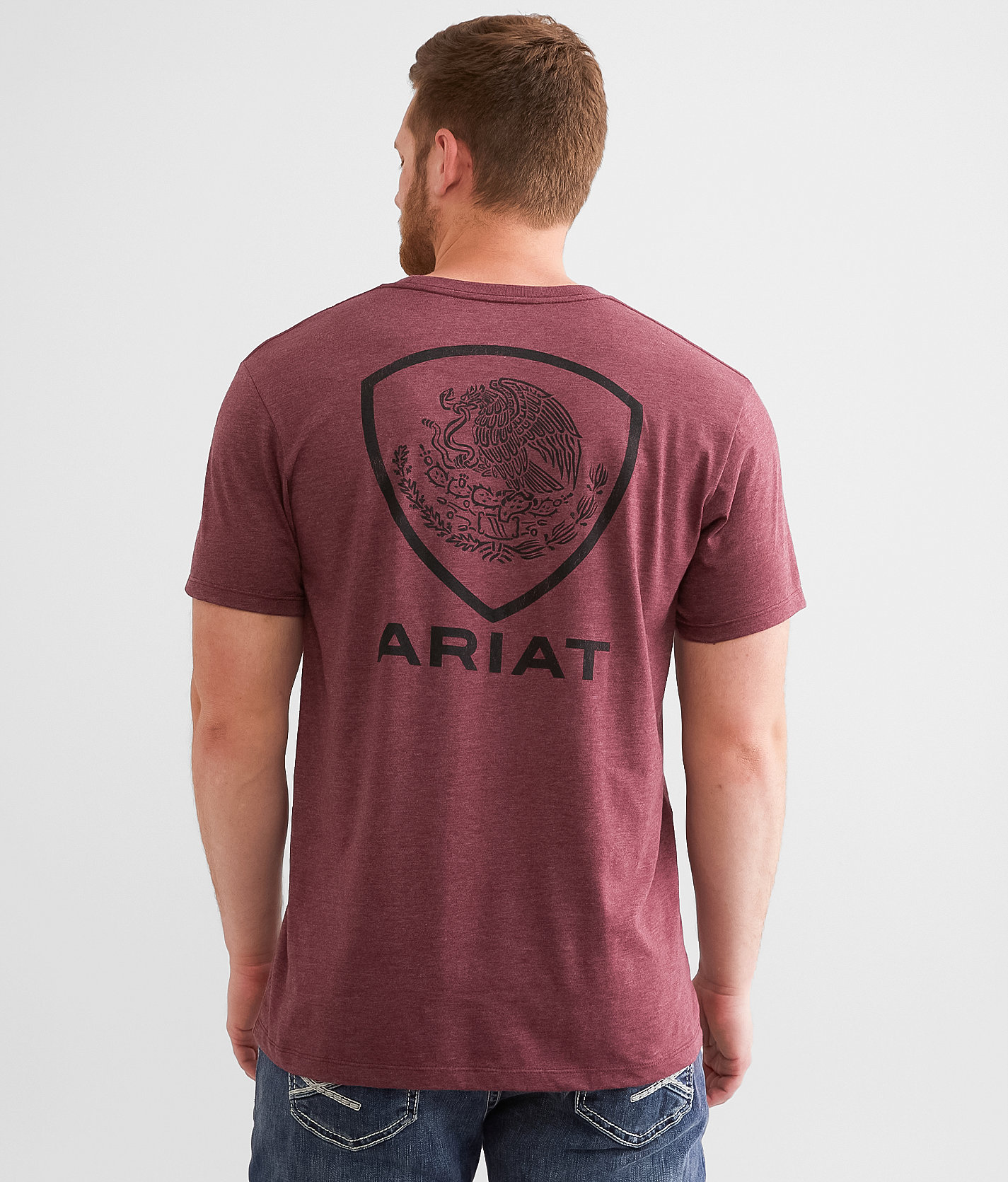 Ariat Chihuahua T-Shirt - Men's T-Shirts in Maroon Heather