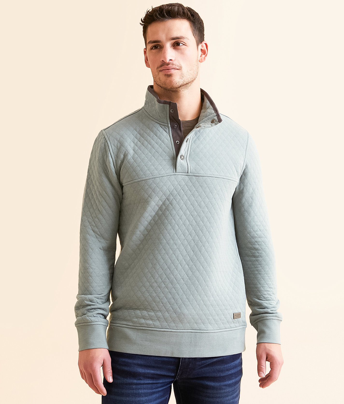 Outpost Makers Machado Quilted Pullover - Men's Sweatshirts in Stormy Sea