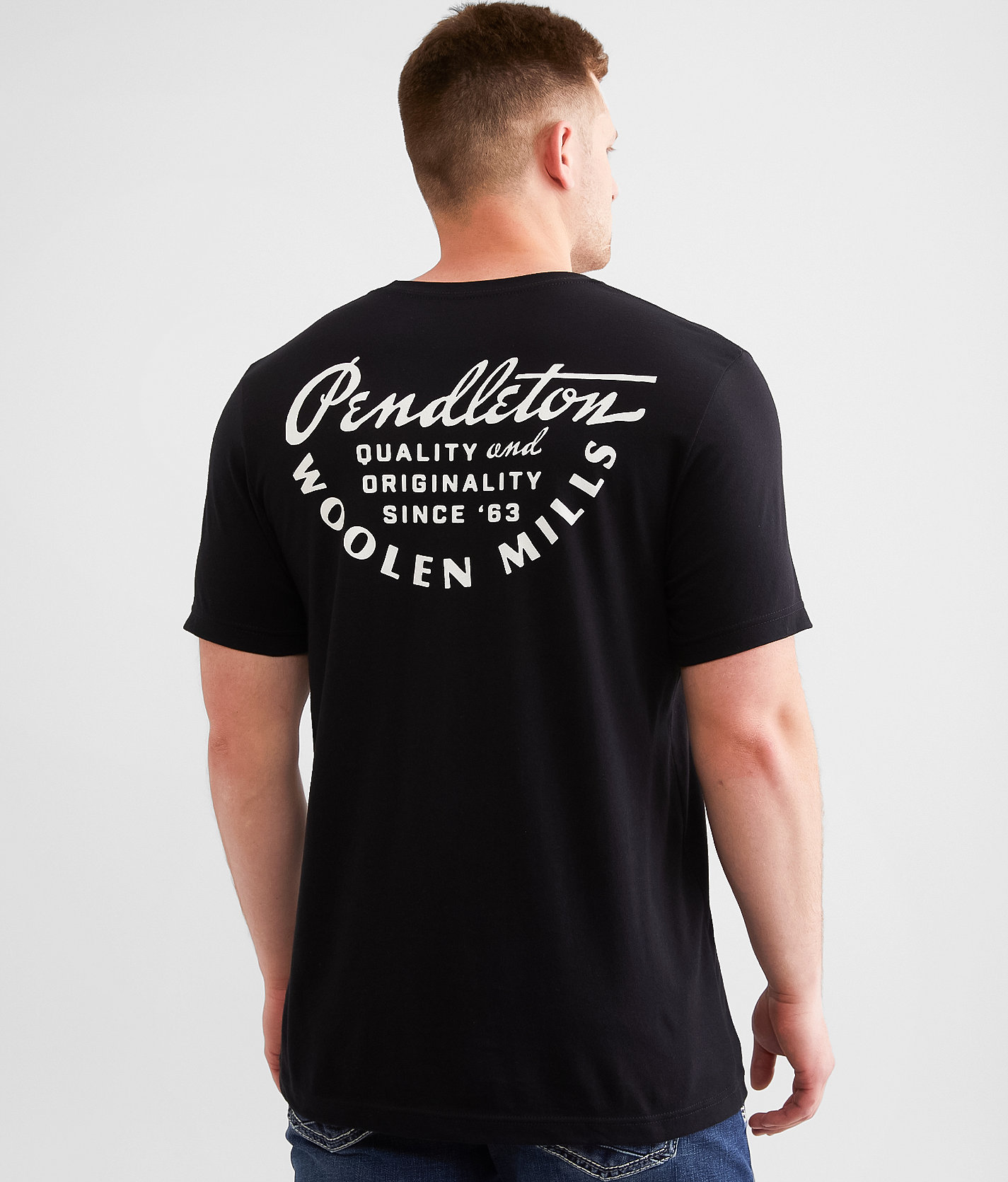 Pendleton Vintage Script T-Shirt - Men's T-Shirts in Black