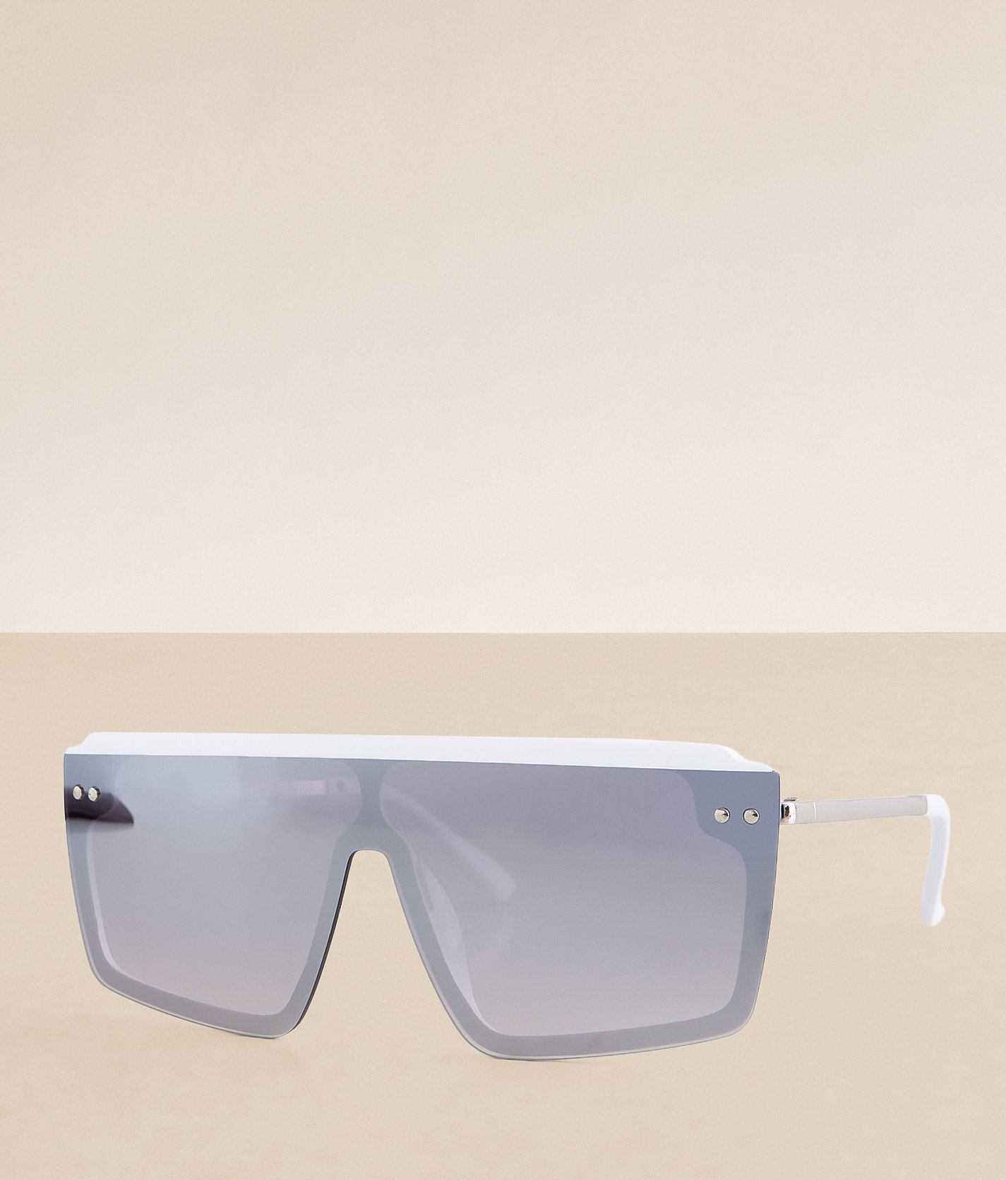 BKE Shield Sunglasses - Women's Sunglasses & Glasses in Pearl