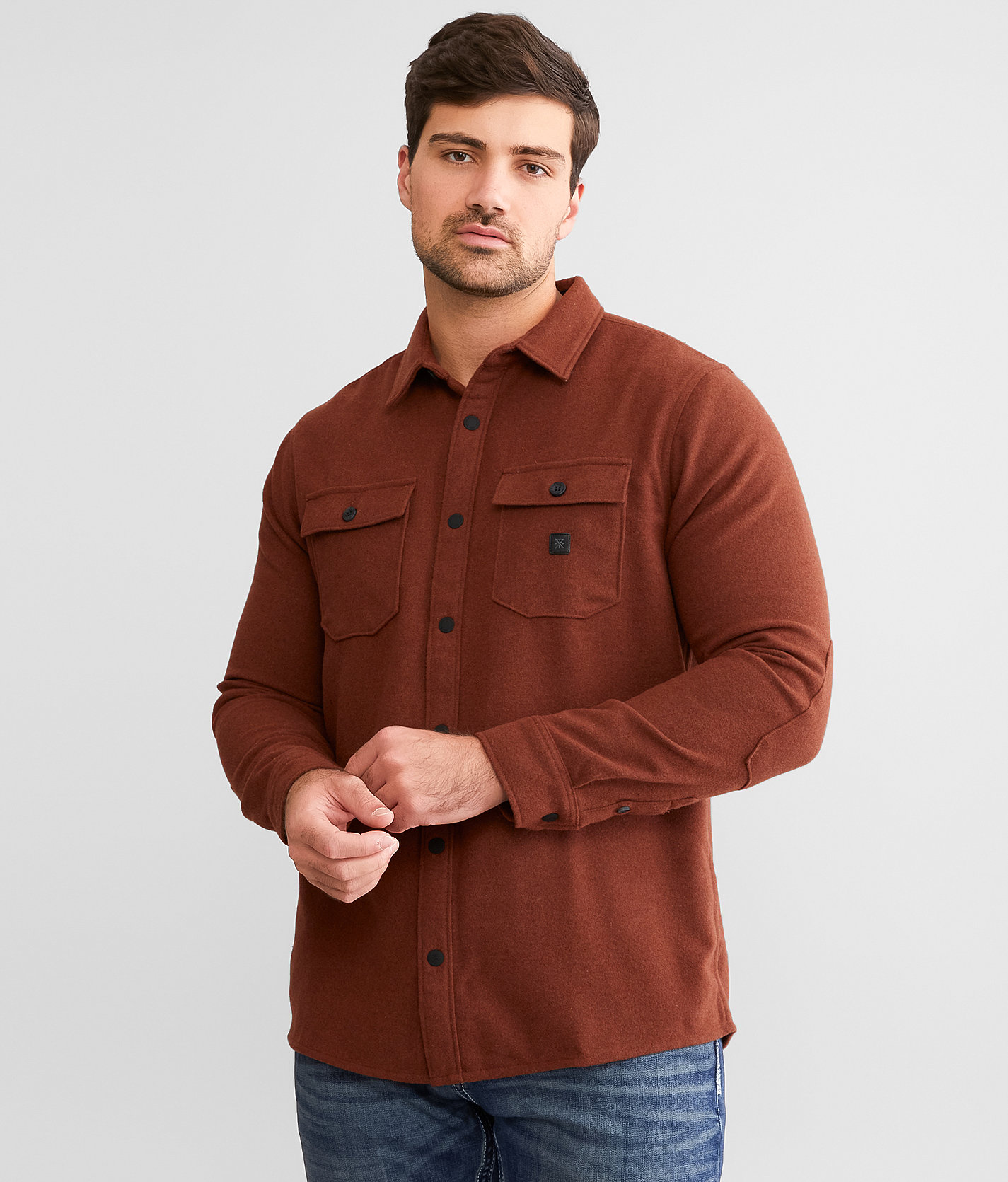 Roark Nordsman Flannel Shirt - Men's Shirts in Red Wine