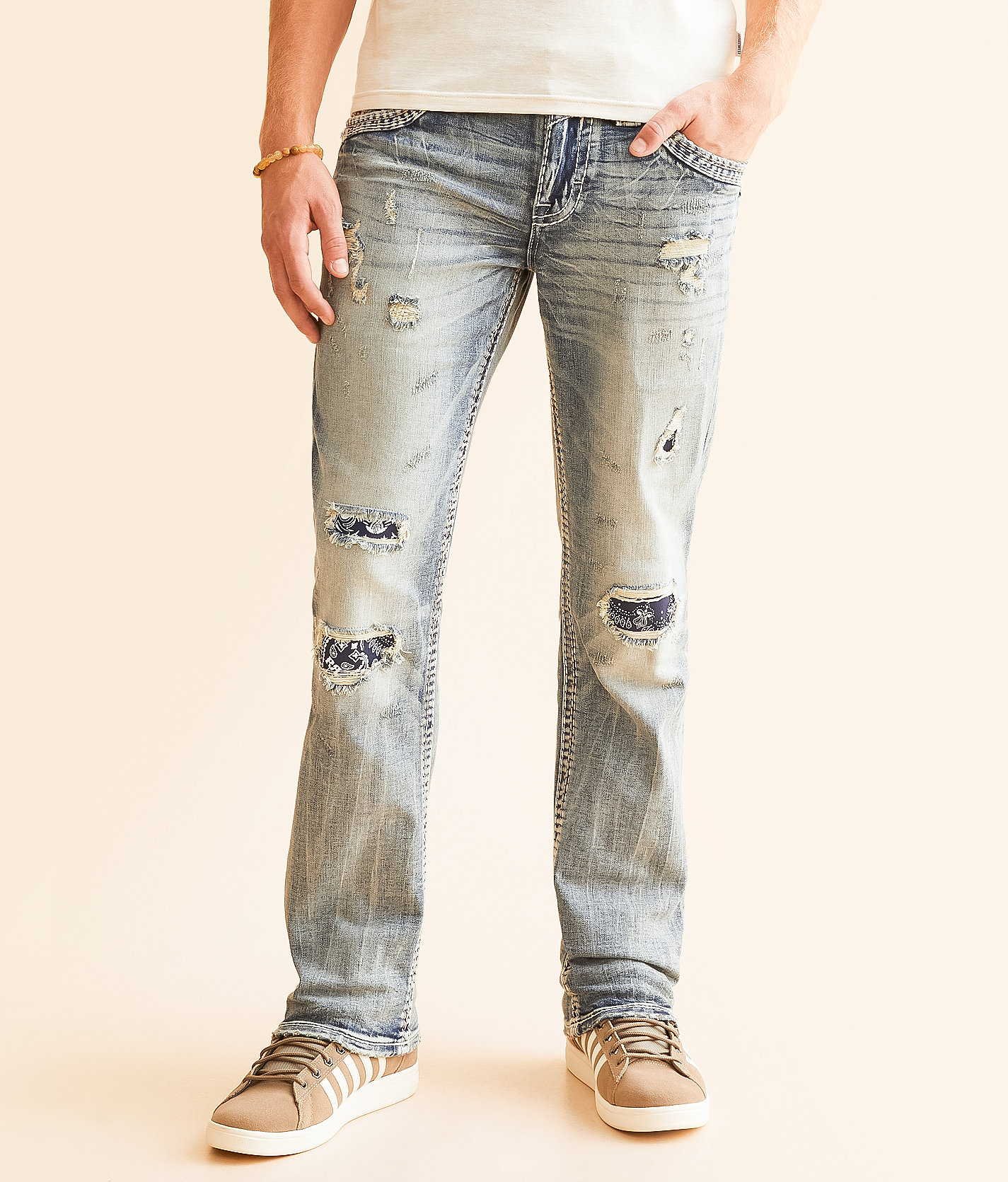 Rock Revival Weslee Straight Stretch Jean - Men's Jeans in Weslee J200