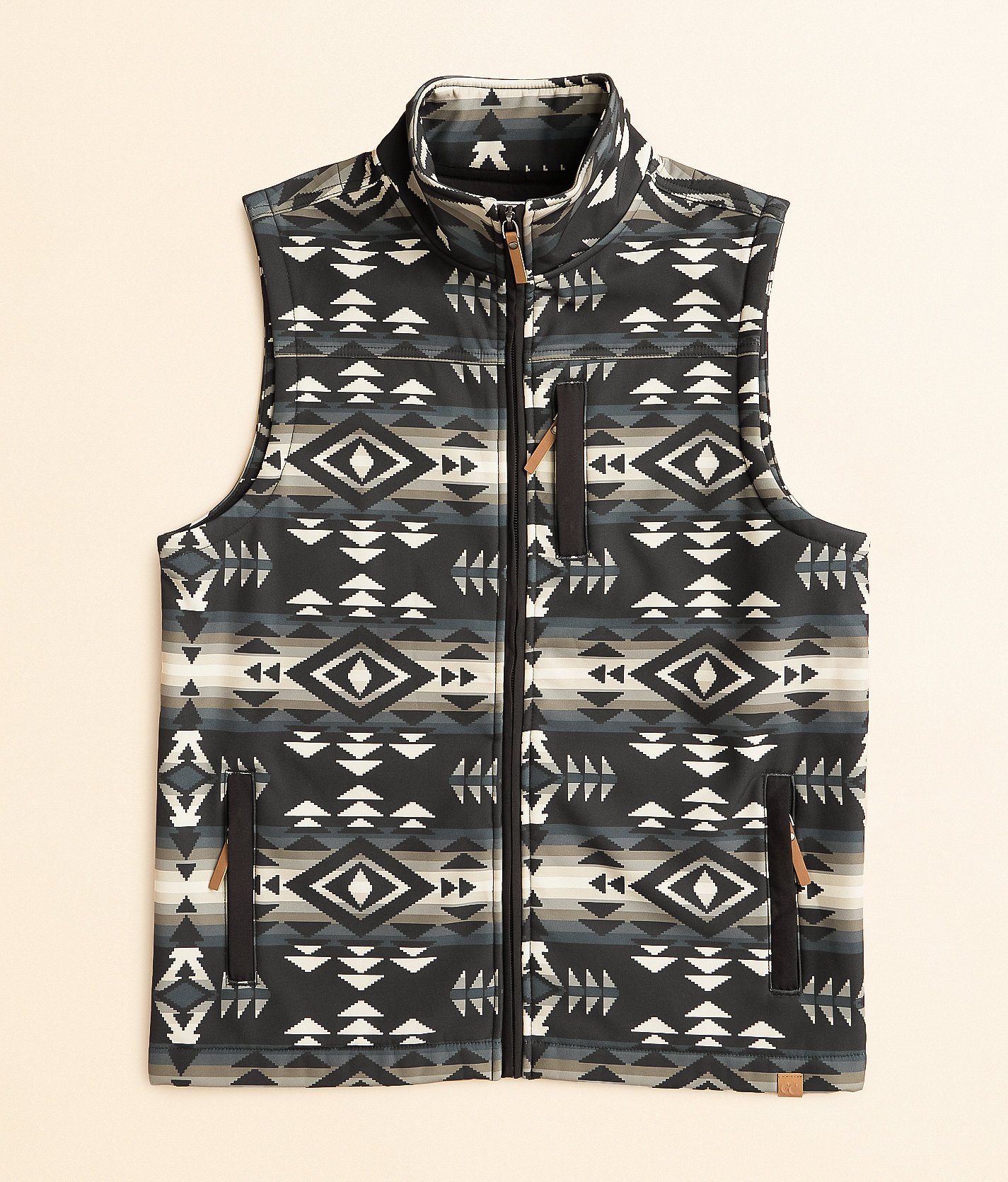 Boys - Gentry County Southwestern Softshell Vest - Boy's Coats & Jackets in Black