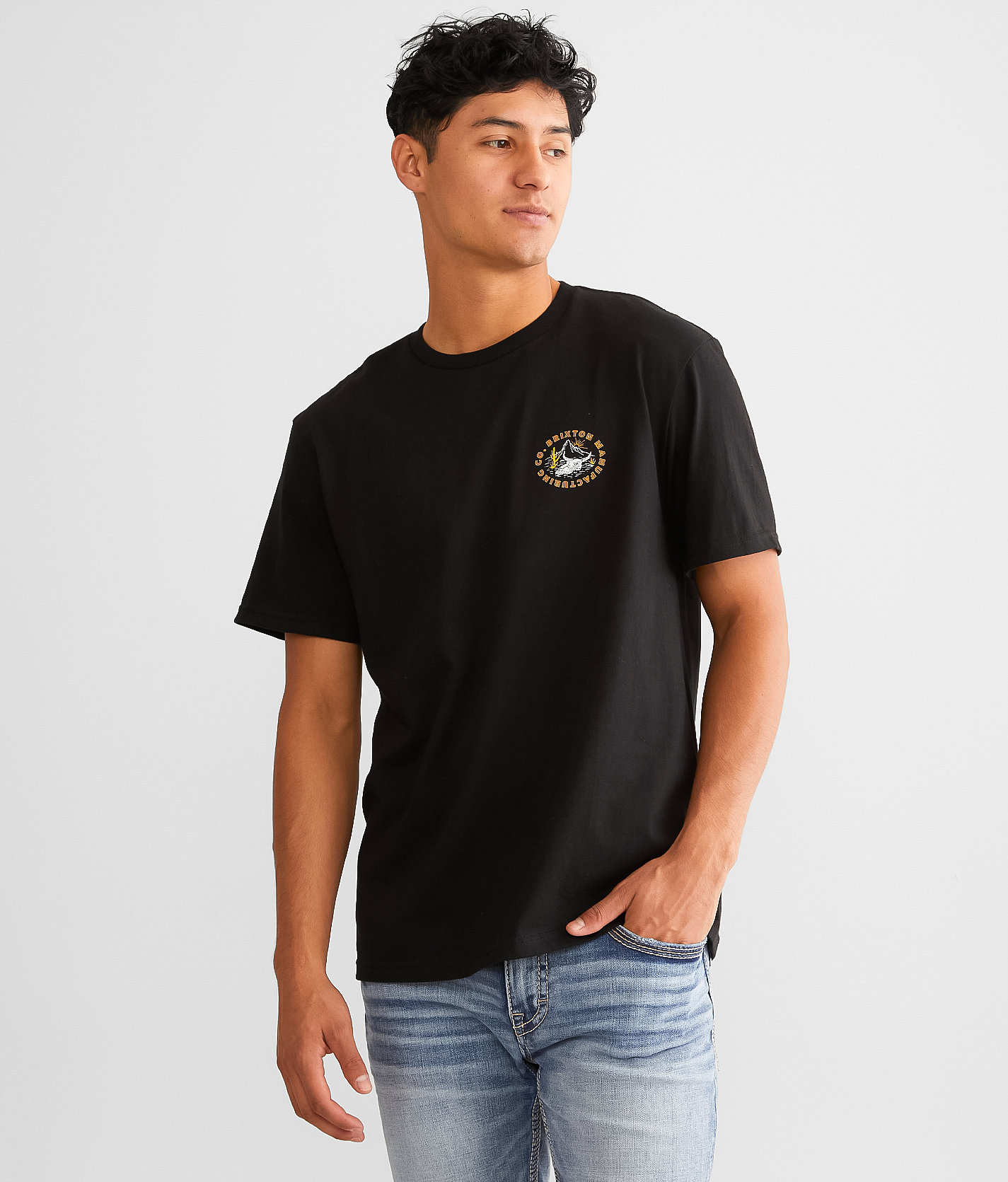 Brixton Croslin T-Shirt - Men's T-Shirts in Black