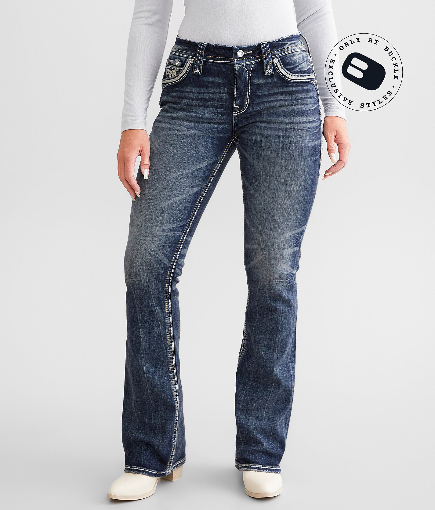 Rock Revival Carita Easy Boot Stretch Jean - Women's Jeans in Carita E200