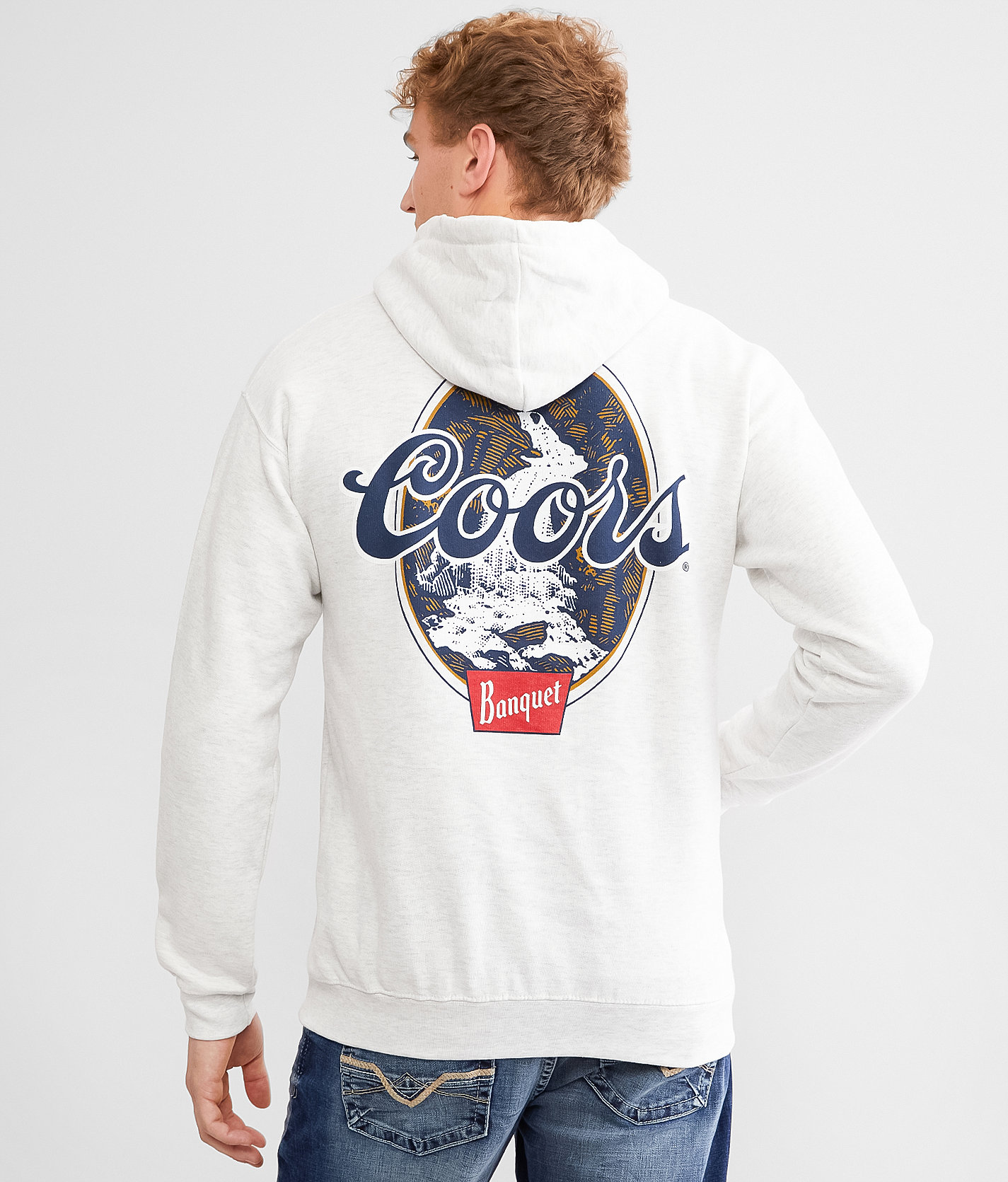 tee luv Coors Light® Waterfall Hooded Sweatshirt - Men's Sweatshirts in Ash