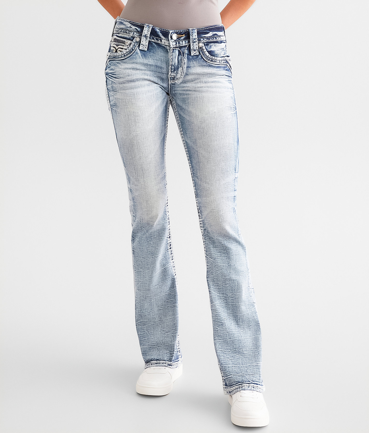 Rock Revival Alyvia Low Rise Boot Stretch Jean - Women's Jeans in Alyvia B202