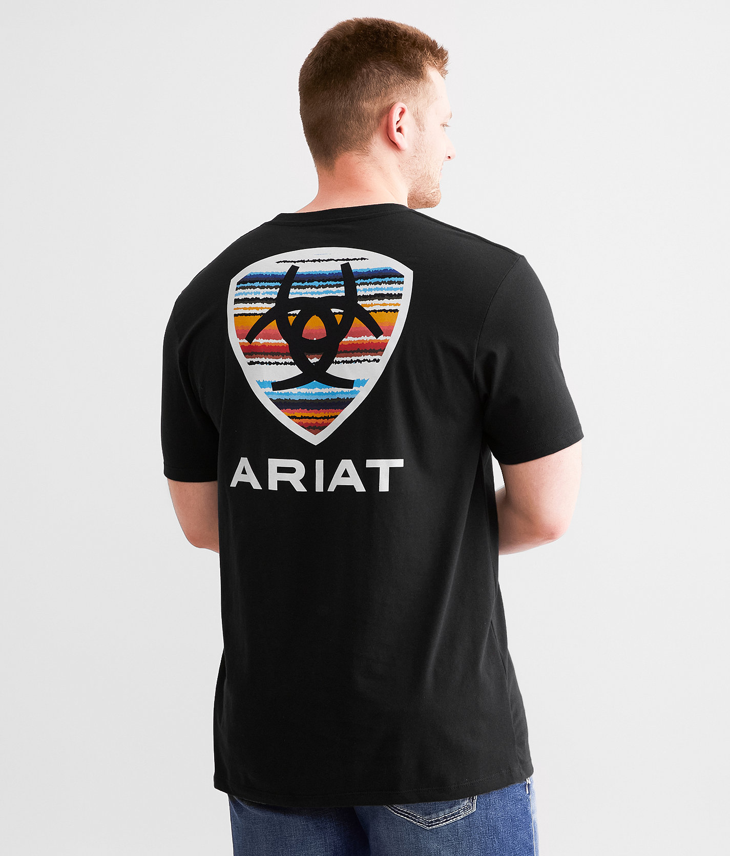 Ariat Sunset Shield Serape T-Shirt - Men's T-Shirts in Black