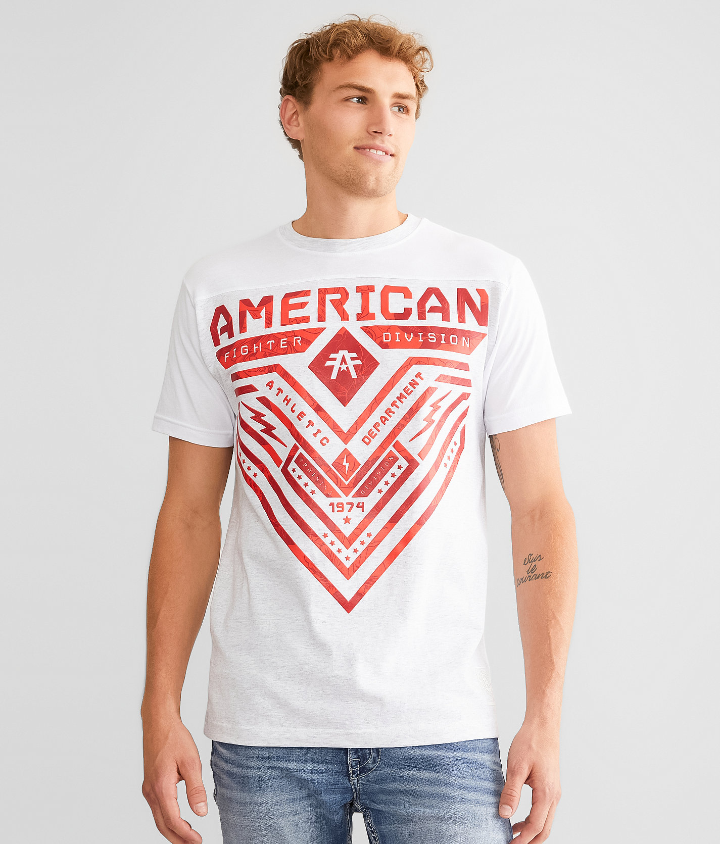 American Fighter Crystal River T-Shirt - Men's T-Shirts in H Bleach White