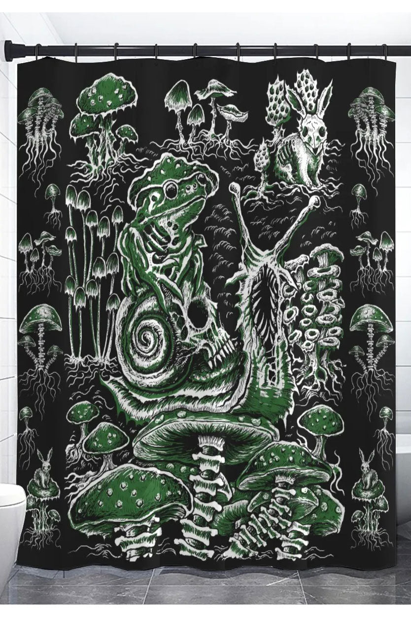 Dark Cottagecore Shower Curtain