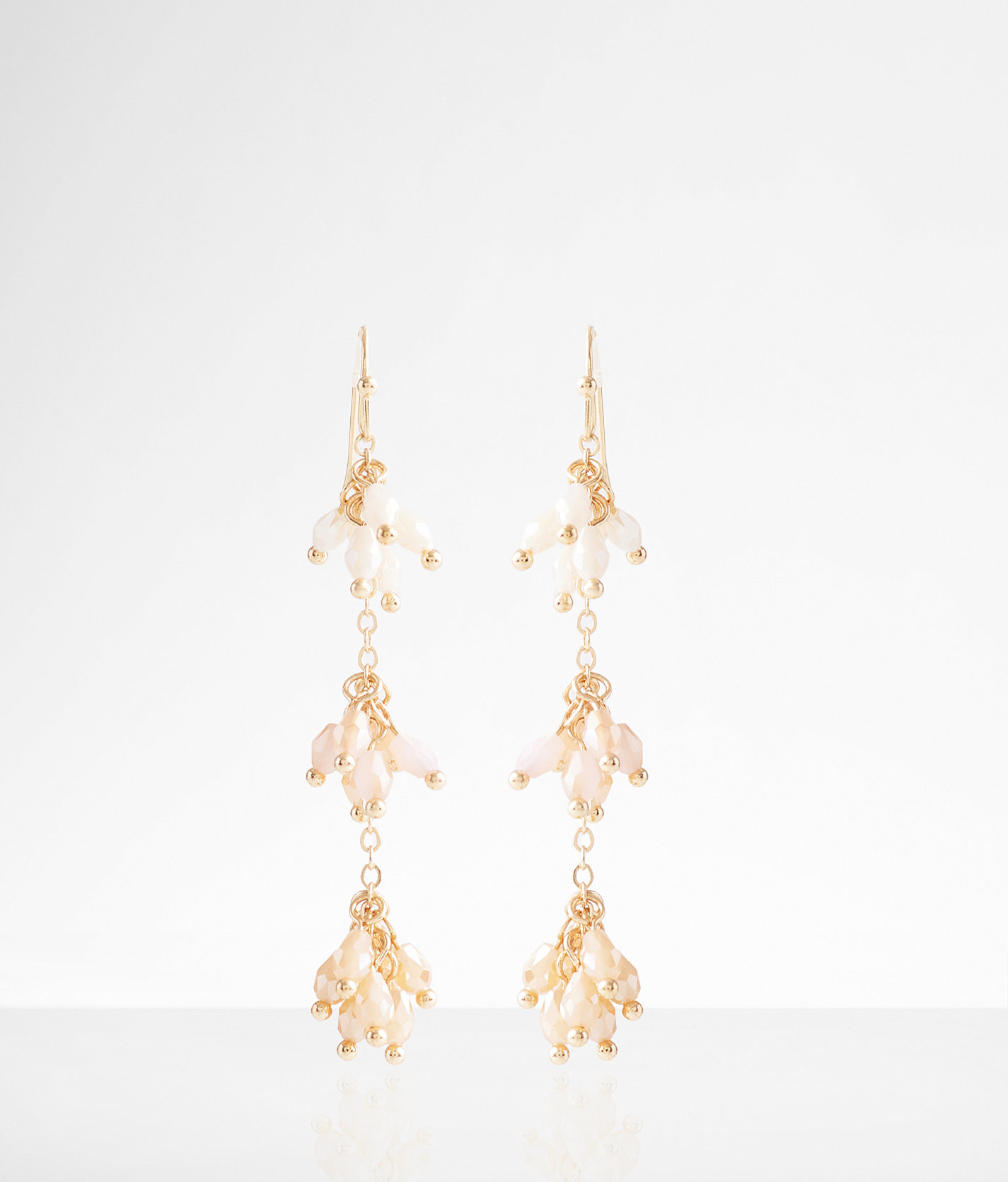 boutique by BKE Beaded Cluster Earring - Women's Jewelry in Gold