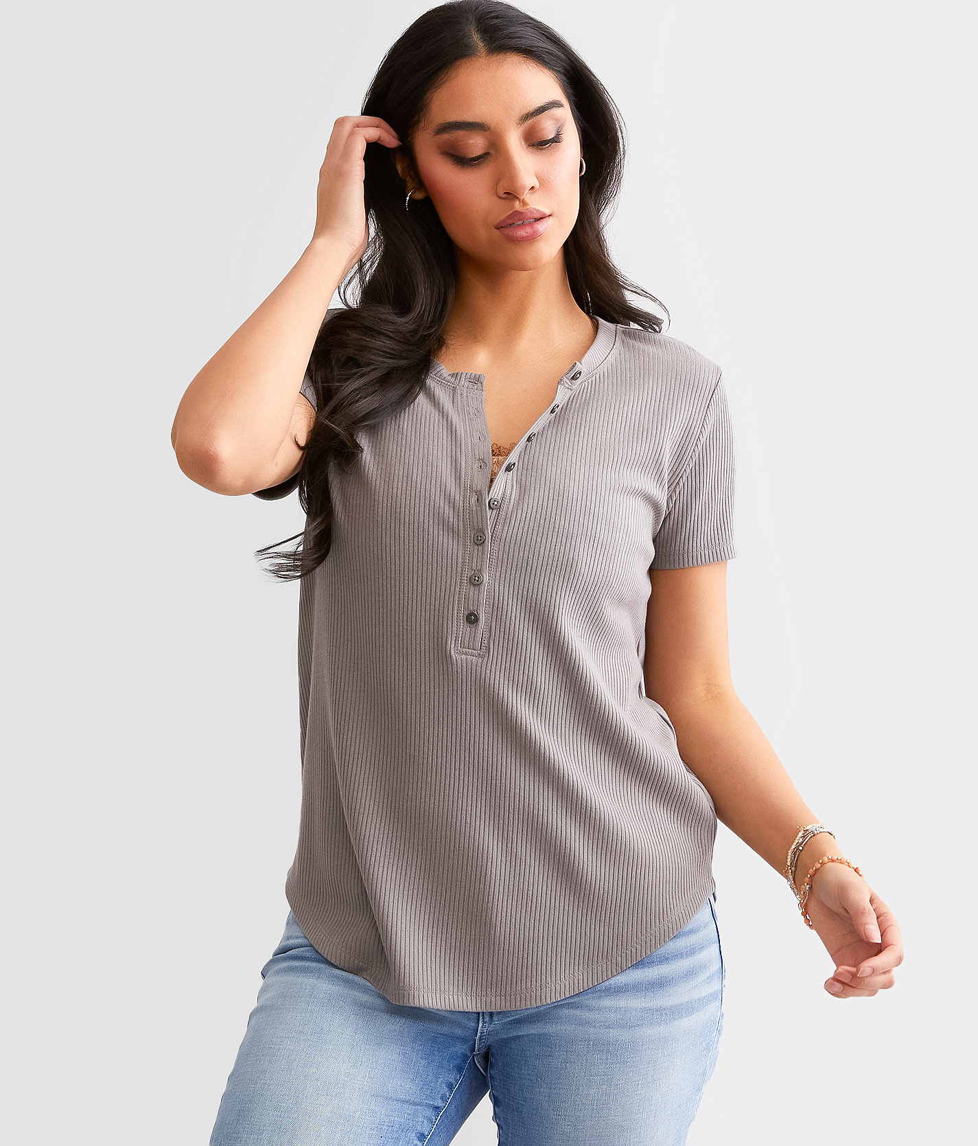 White Crow Serena Henley - Women's Shirts & Blouses in Earth