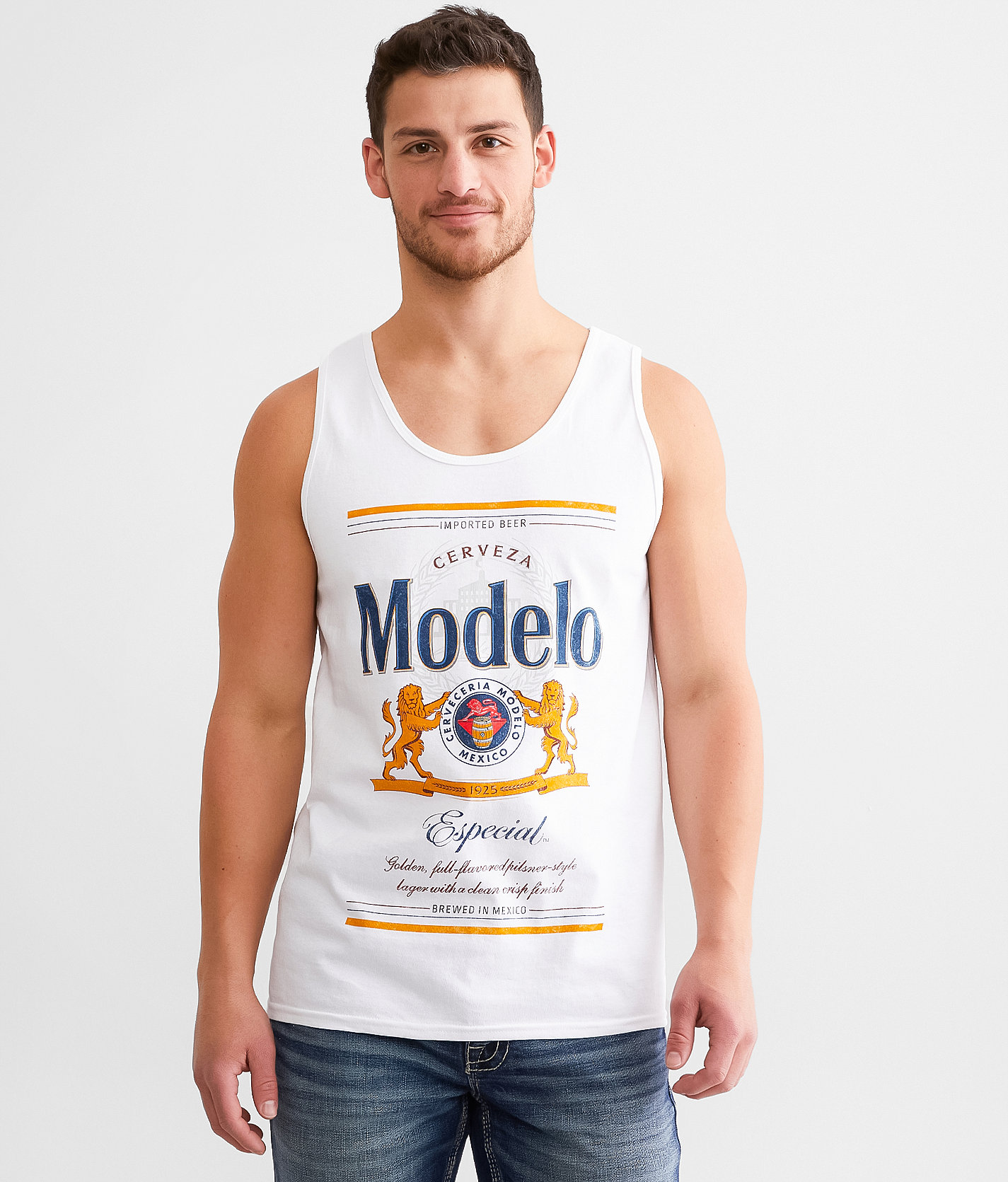 Changes Modelo® Cerveza Tank Top - Men's Tank Tops in White