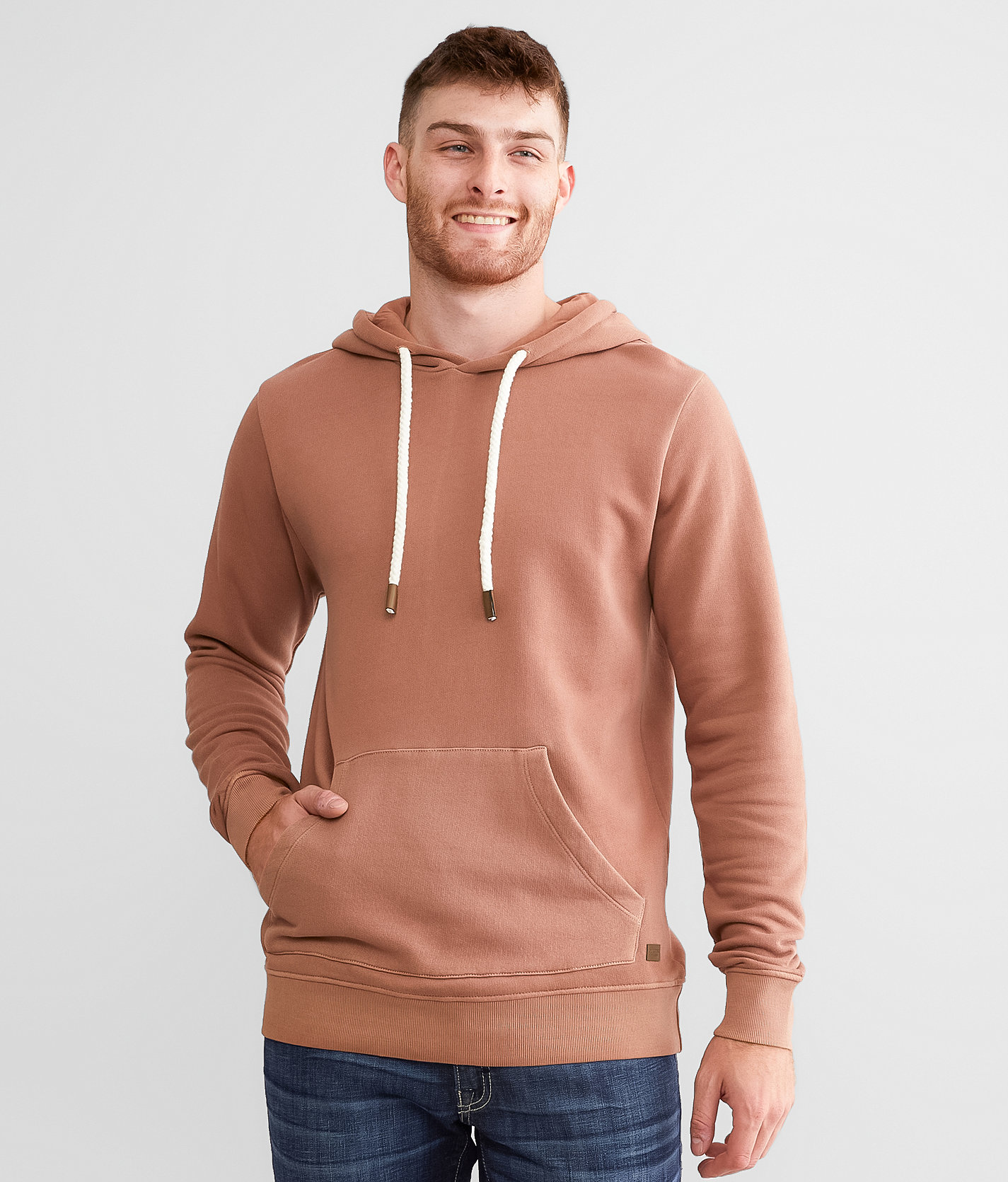 Outpost Makers Solid Hooded Sweatshirt - Men's Sweatshirts in Chutney