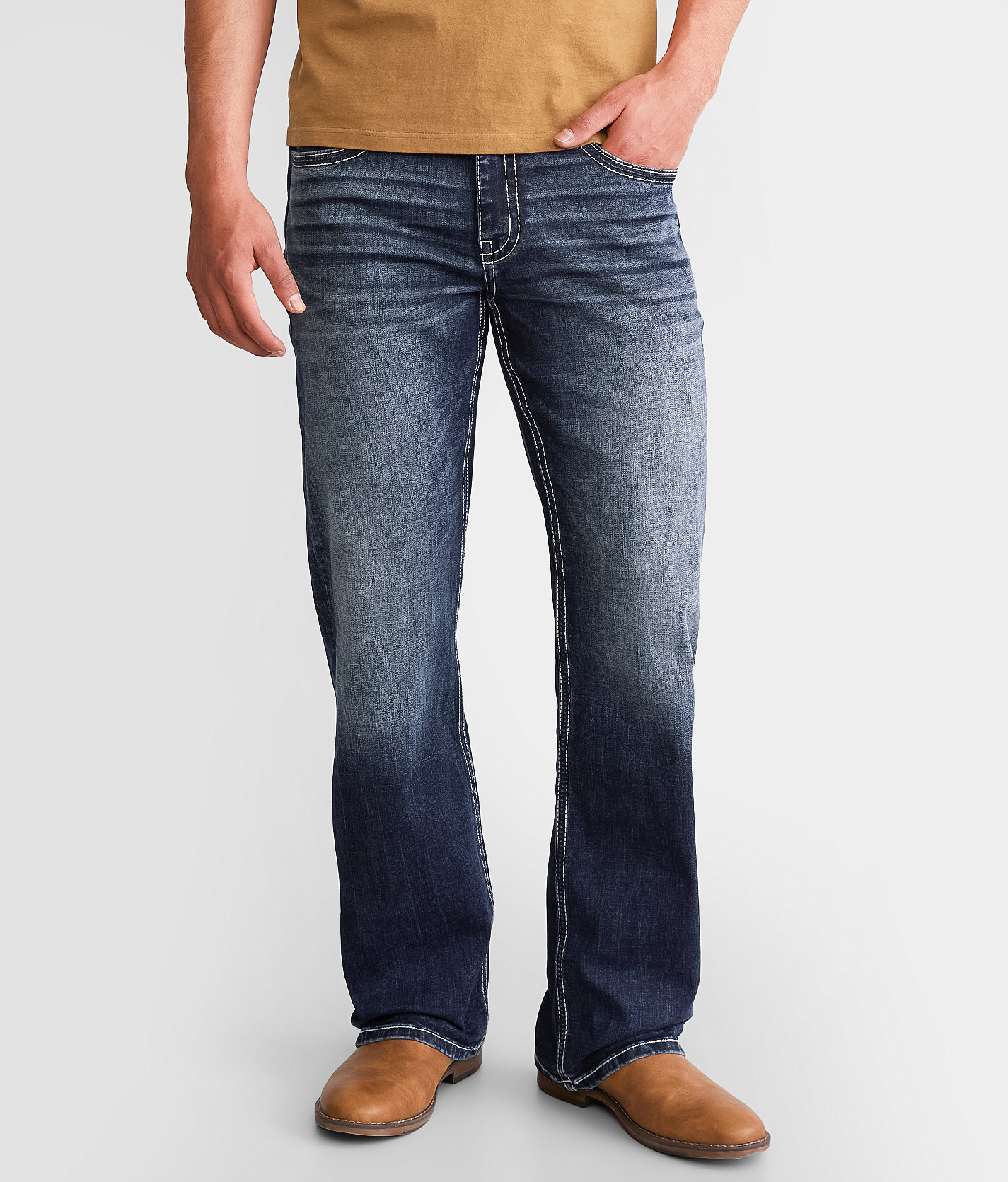 BKE Jake Boot Stretch Jean - Men's Jeans in Harbor