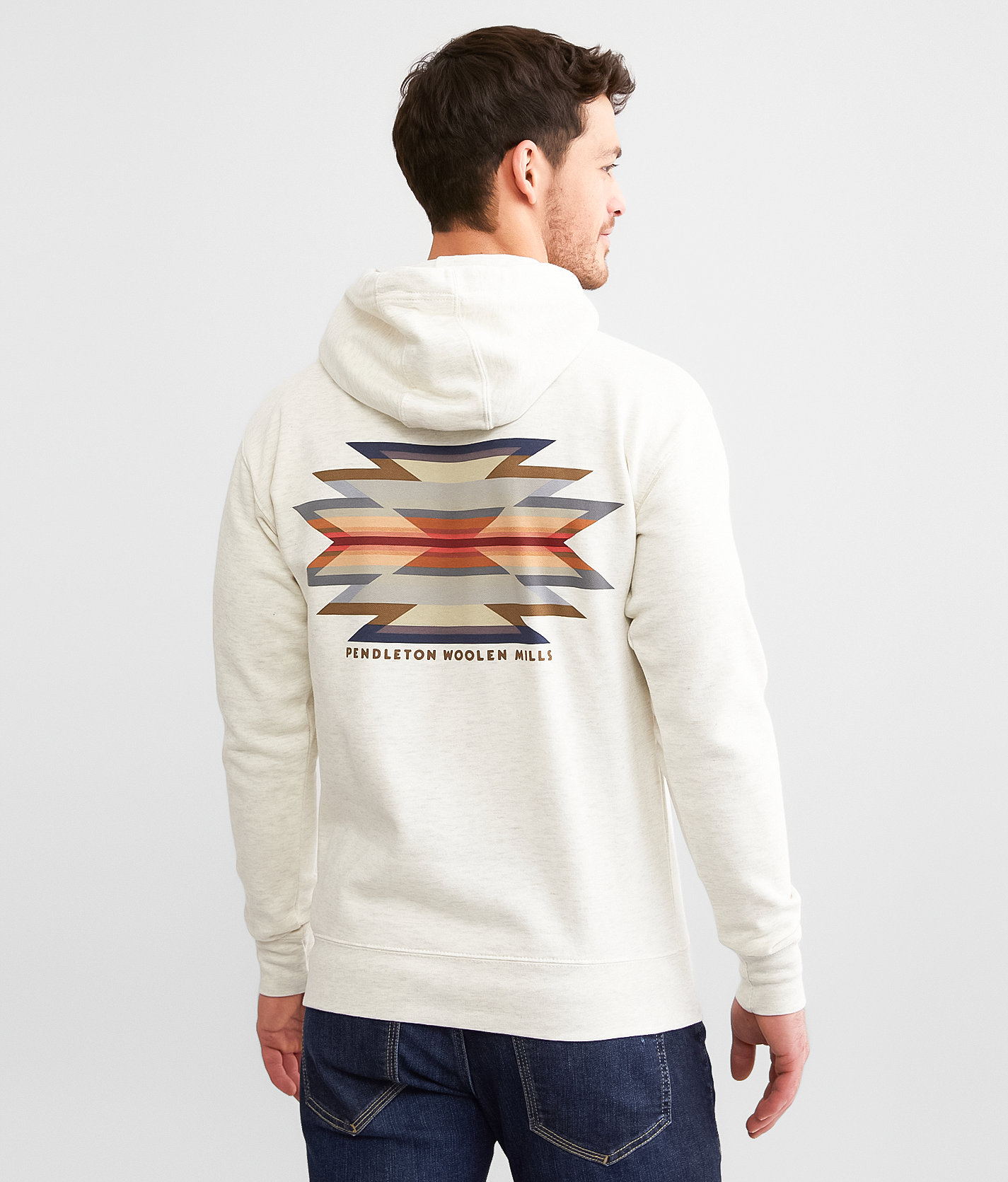 Pendleton Wyeth Trail Hooded Sweatshirt - Men's Sweatshirts in Oatmeal Heather