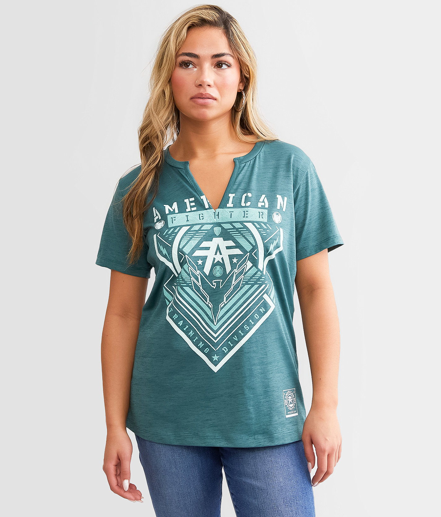 American Fighter Wardell T-Shirt - Women's T-Shirts in Sea Pine June Bug
