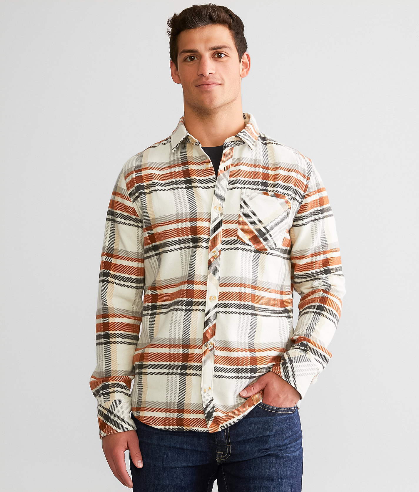 Departwest Flannel Shirt - Men's Shirts in Cream