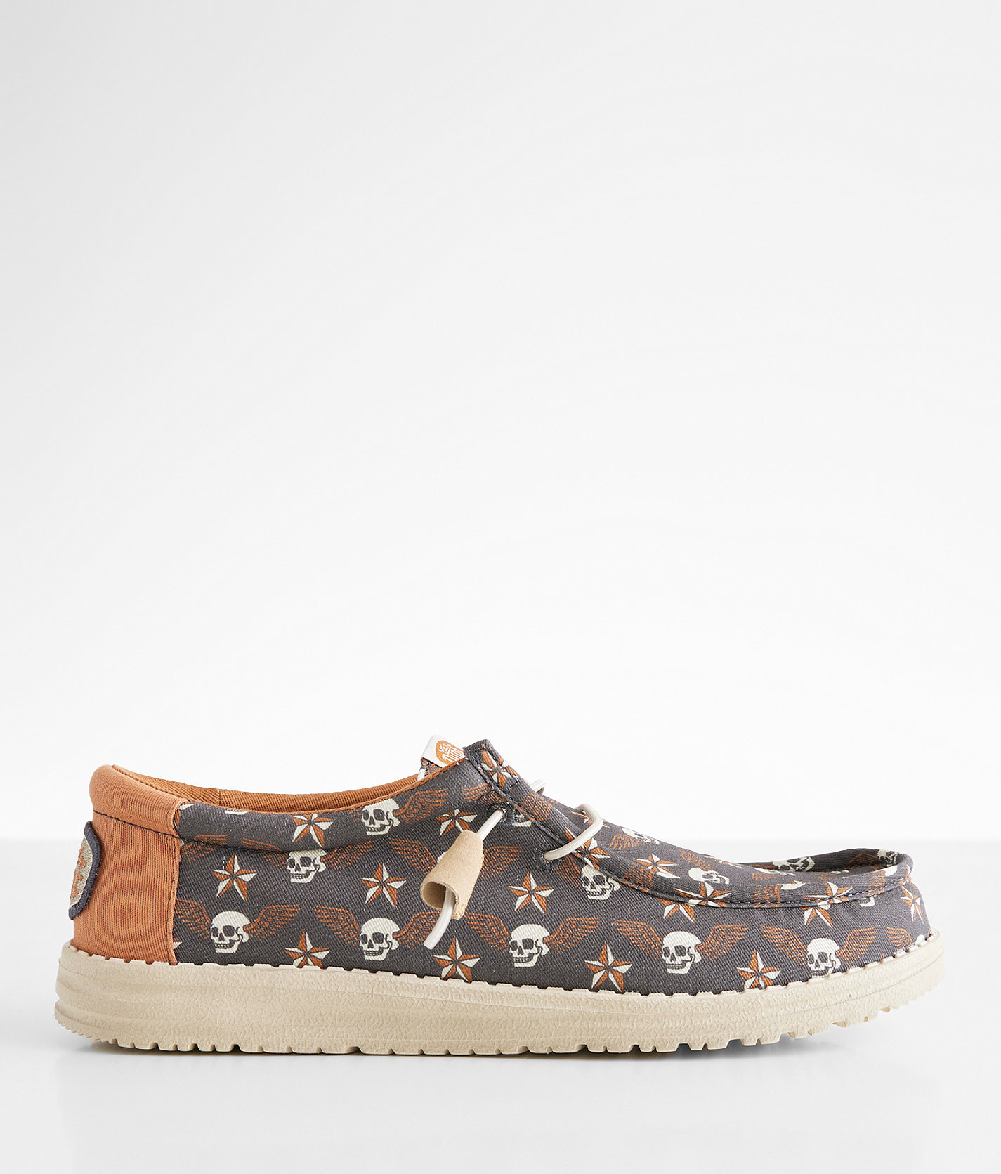 HEYDUDE™ Wally Stars N Skulls Shoe - Men's Shoes in Black Tan