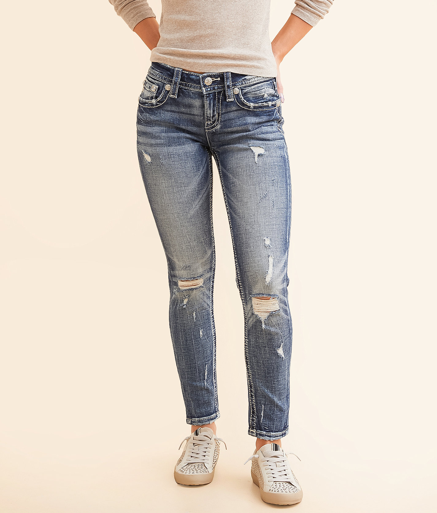 Miss Me Low Rise Ankle Skinny Stretch Jean - Women's Jeans in K1463