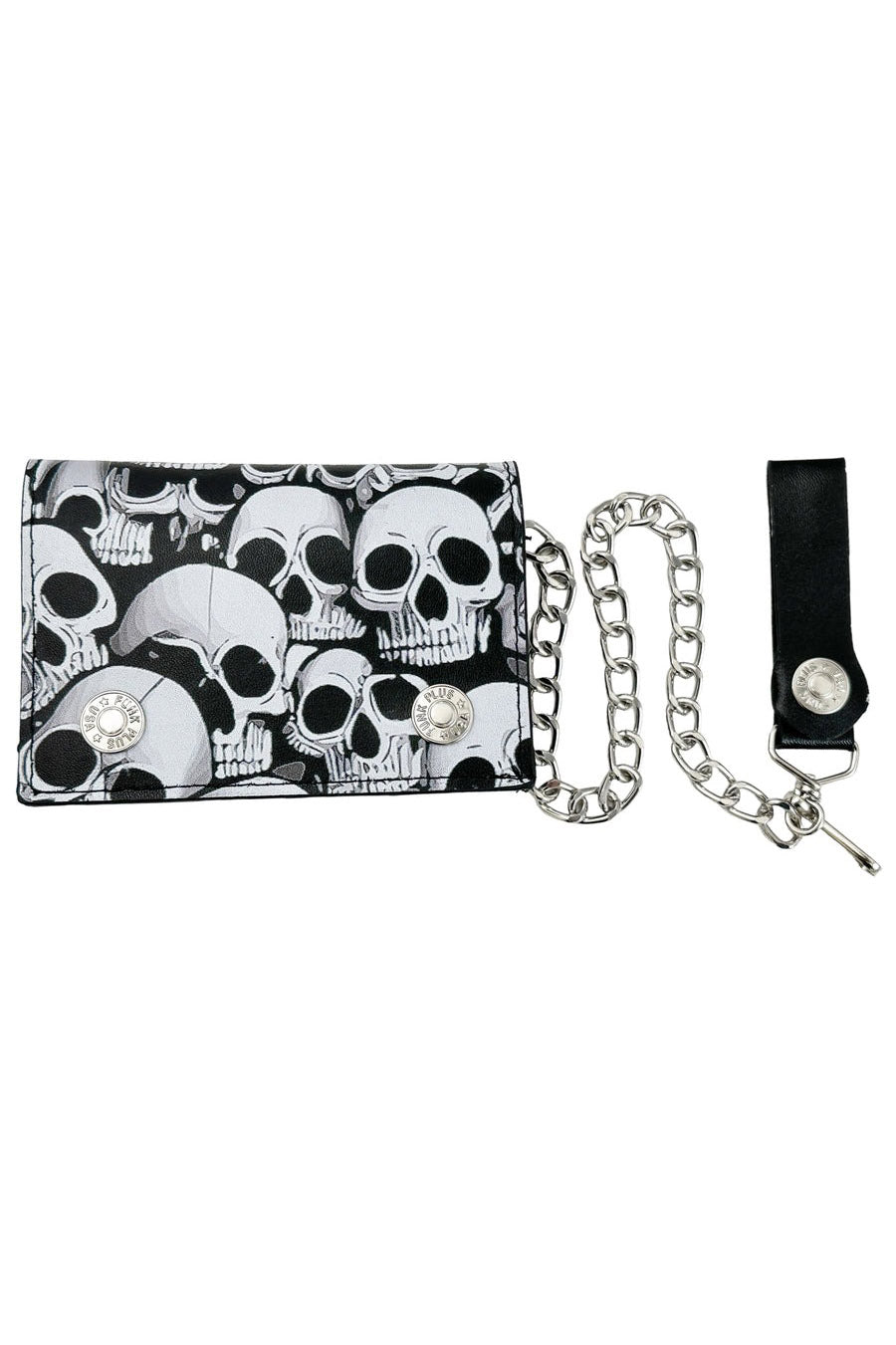 Decayed Skulls Biker Wallet