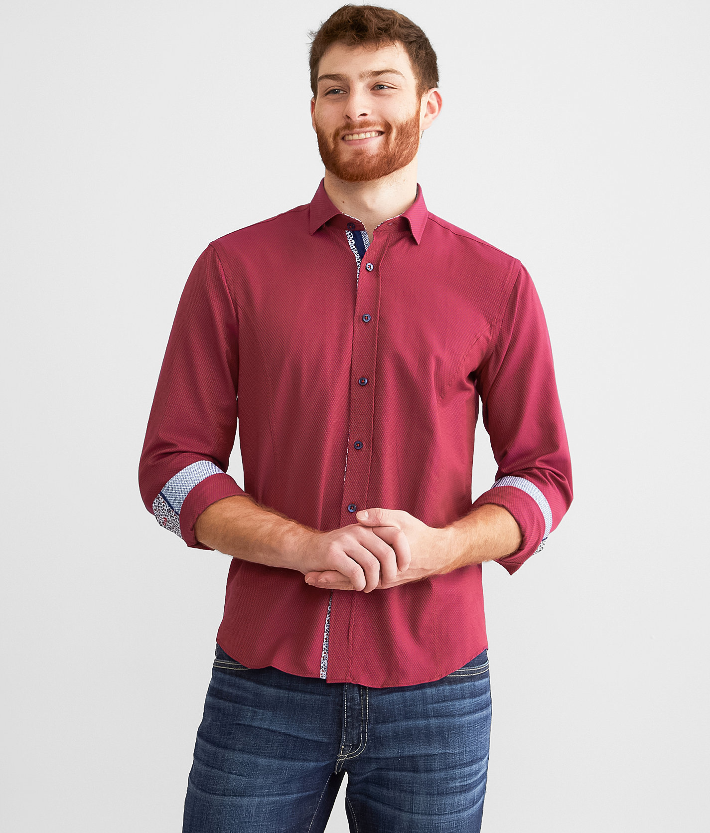 Eight X Printed Shirt - Men's Shirts in Red