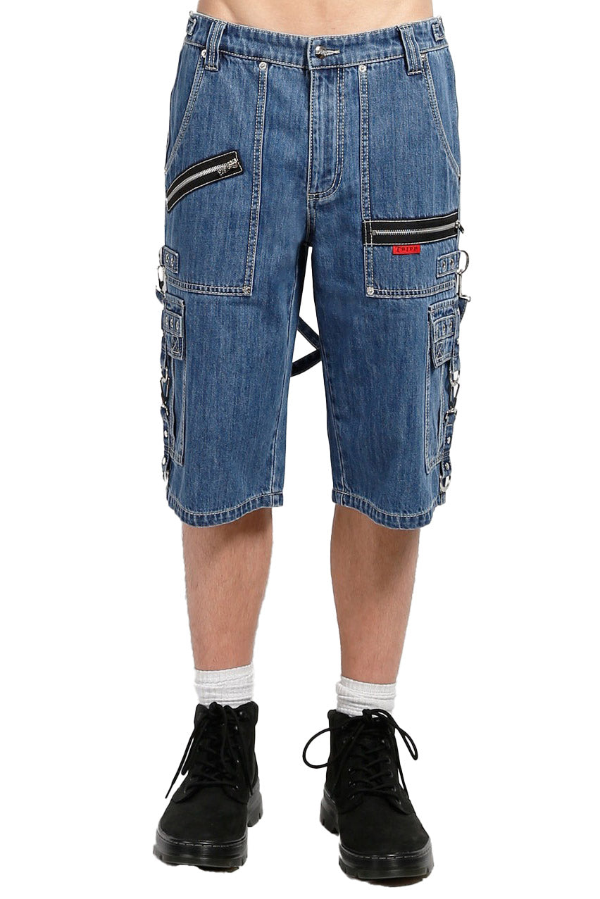 Tripp NYC Clash Shorts [LIGHT BLUE DENIM]