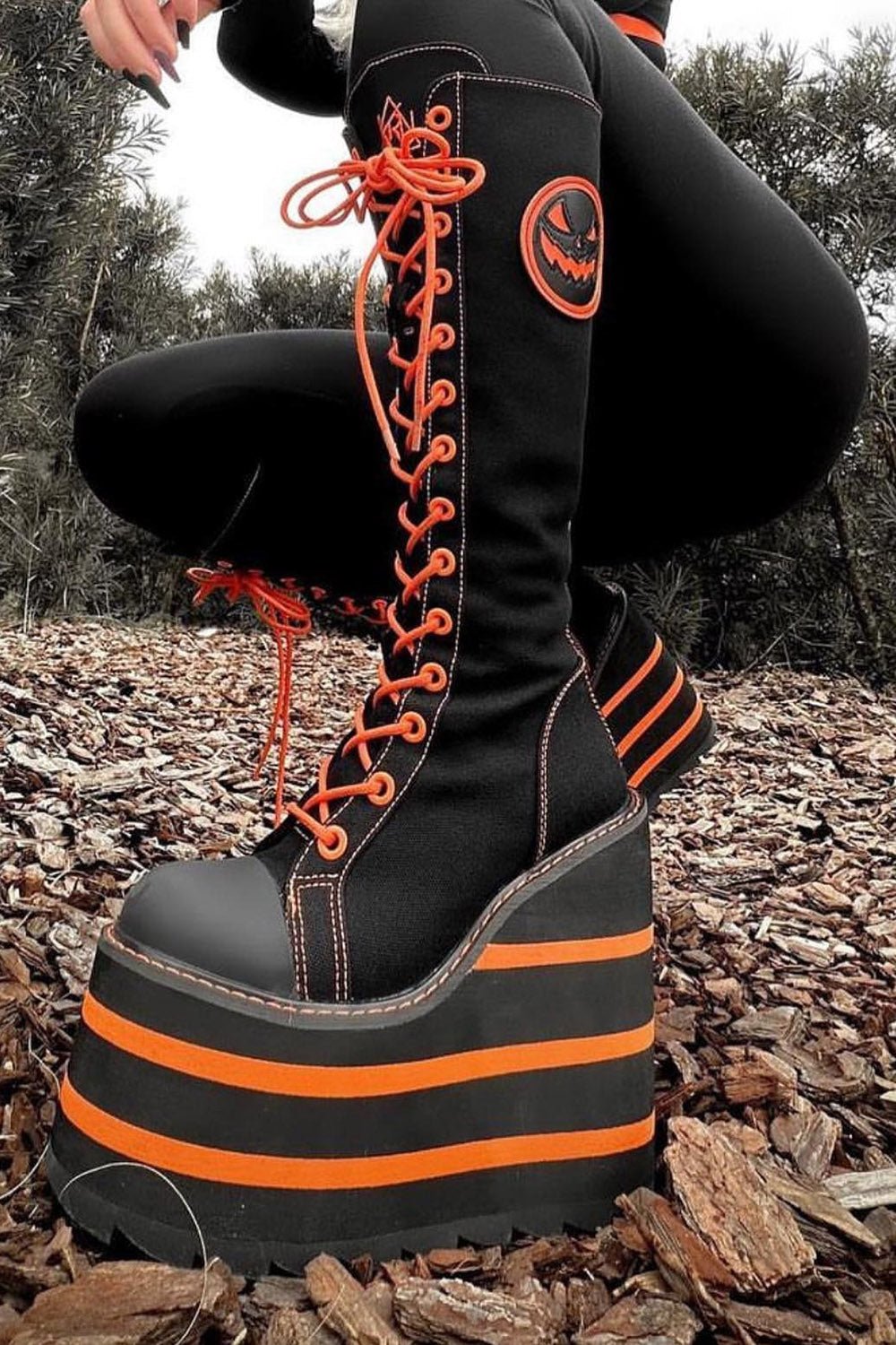 Detention Jackolantern Platforms [BLACK/ORANGE]