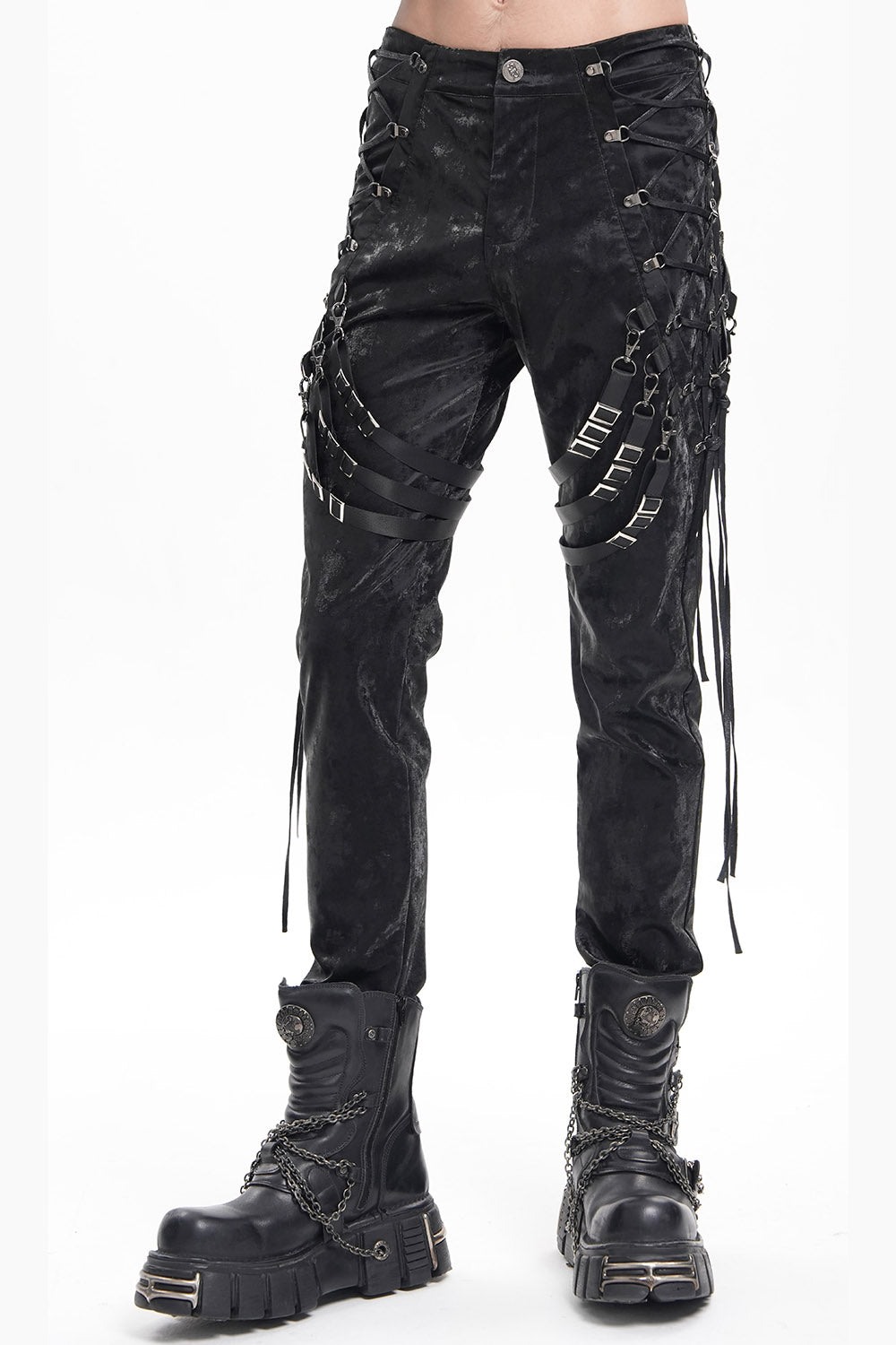 Corrosion Lace-Up Strap Pants