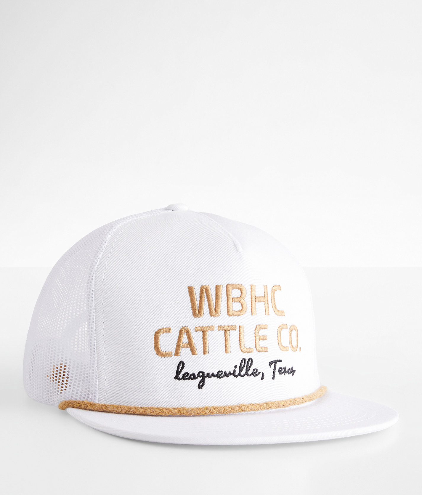 Whiskey Bent Banded Trucker Hat - Men's Hats in White