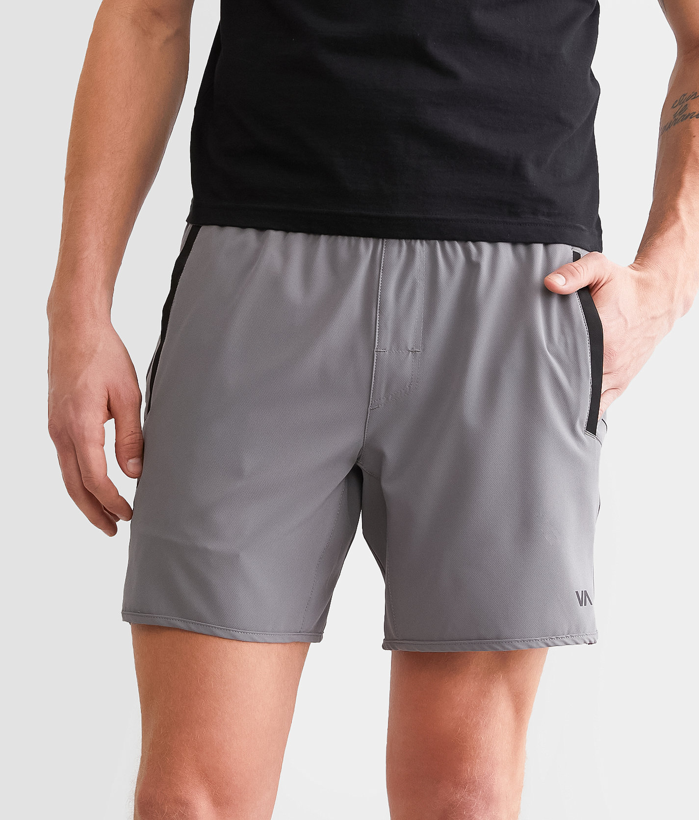 RVCA Yogger Stretch Short - Men's Shorts in Smoke