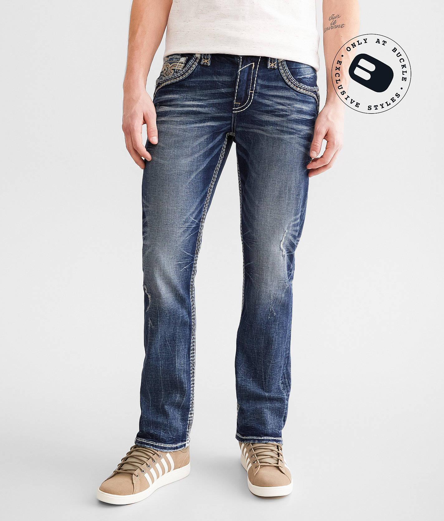 Rock Revival Beriaj Slim Straight Stretch Jean - Men's Jeans in Beriaj SJ200