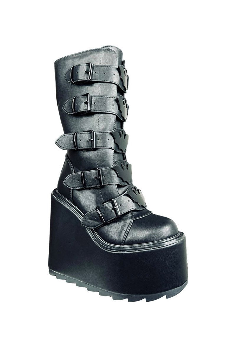 Dune Bat Goth Platform Boots [Blackout]