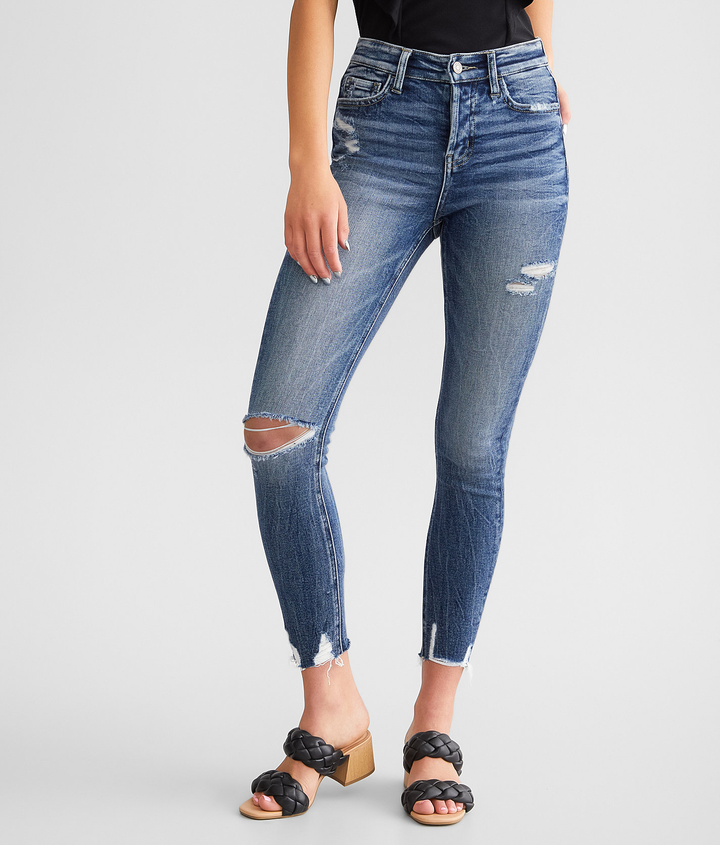 Flying Monkey High Rise Ankle Skinny Stretch Jean - Women's Jeans in Bonus