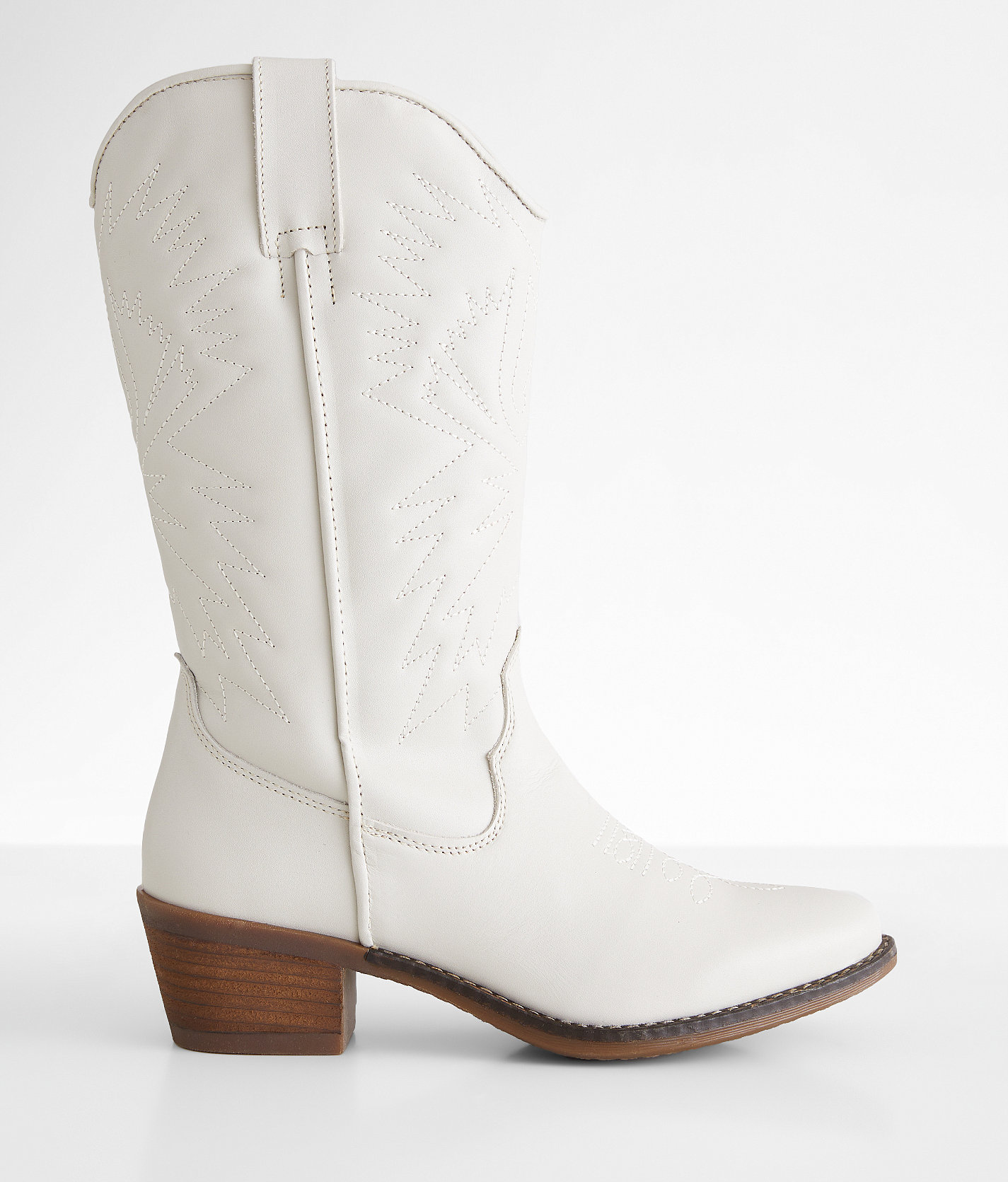 Steve Madden Hayward Western Boot - Women's Shoes in White
