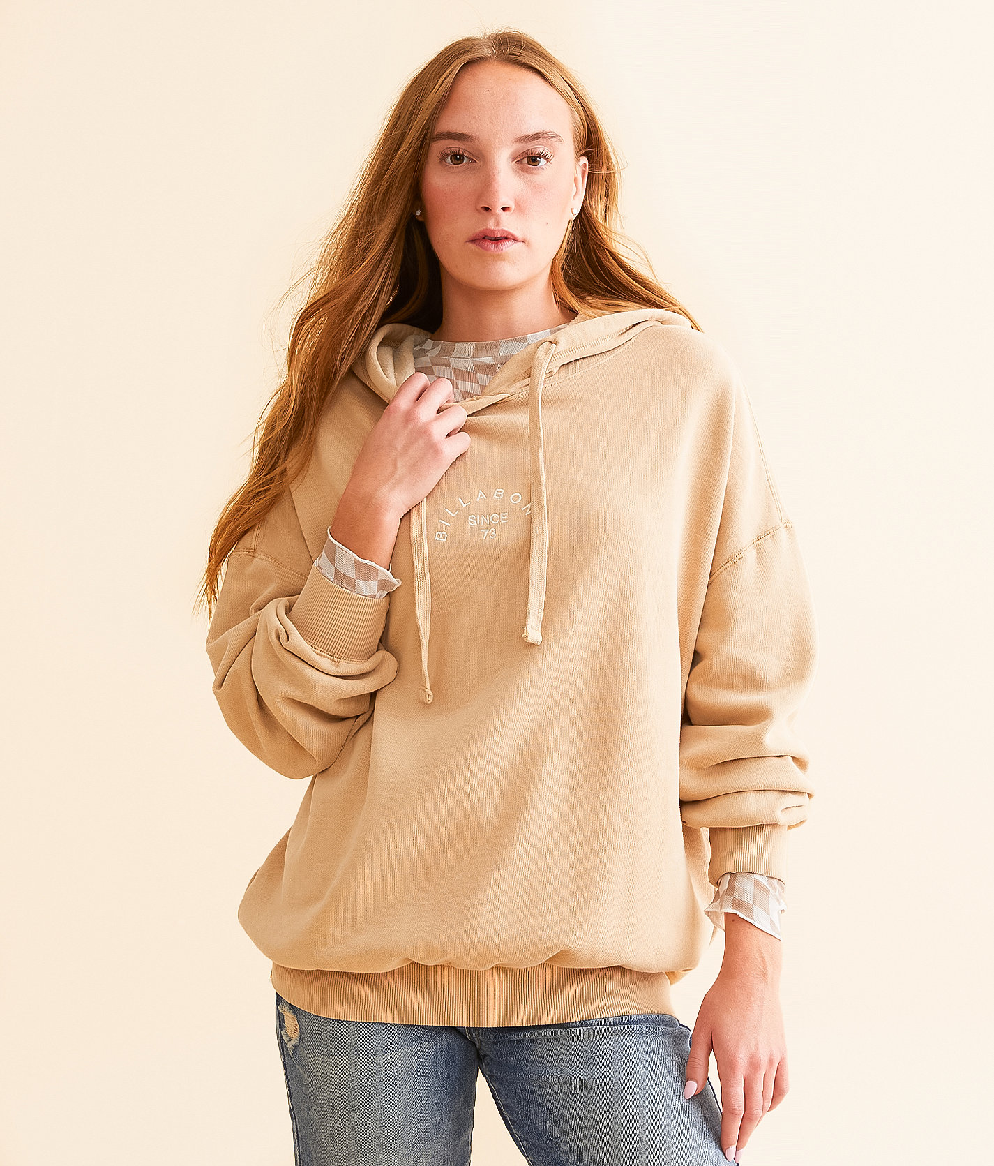 Billabong So Classic Hooded Sweatshirt - Women's Sweatshirts in Khaki