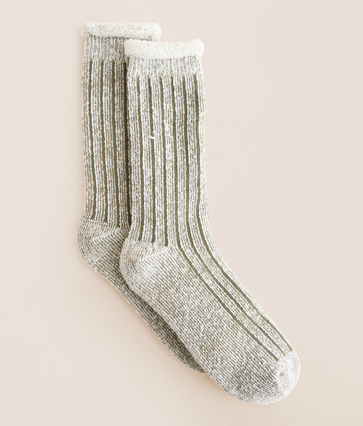 BKE Roll Top Tall Socks - Women's Socks in Olive