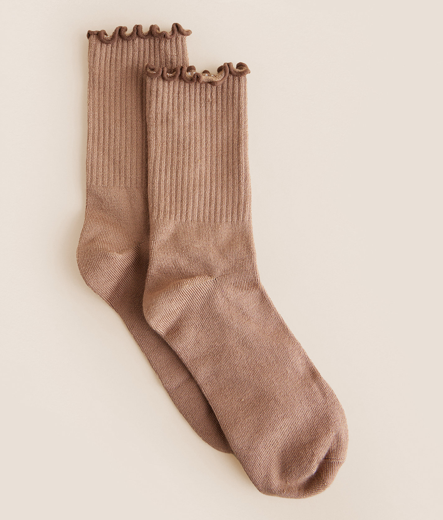 BKE Lettuce Trim Socks - Women's Socks in Rust