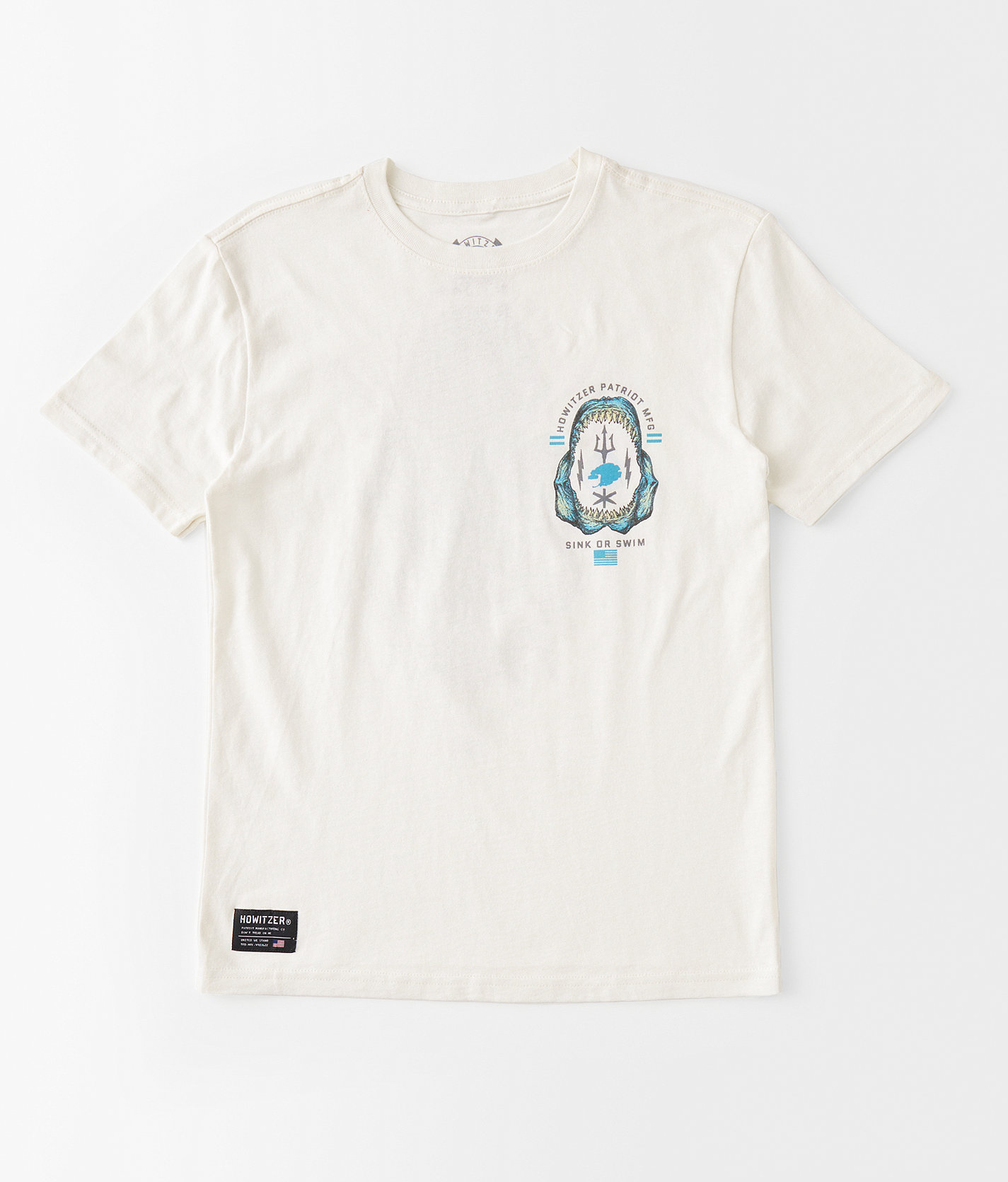 Boys - Howitzer Sink Or Swim T-Shirt - Boy's T-Shirts in Antique White