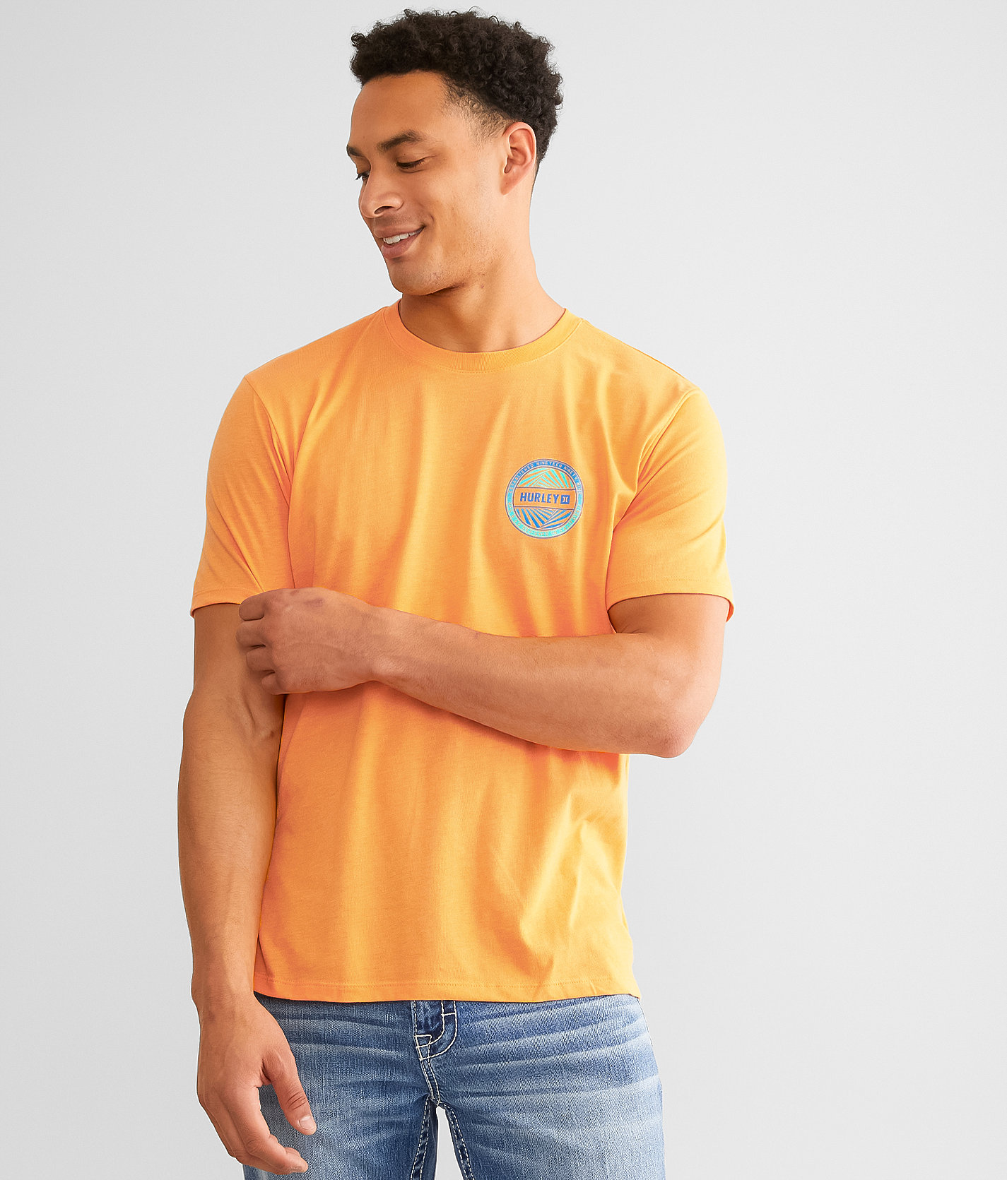 Hurley Everyday Vortex T-Shirt - Men's T-Shirts in Nectarine Hthr