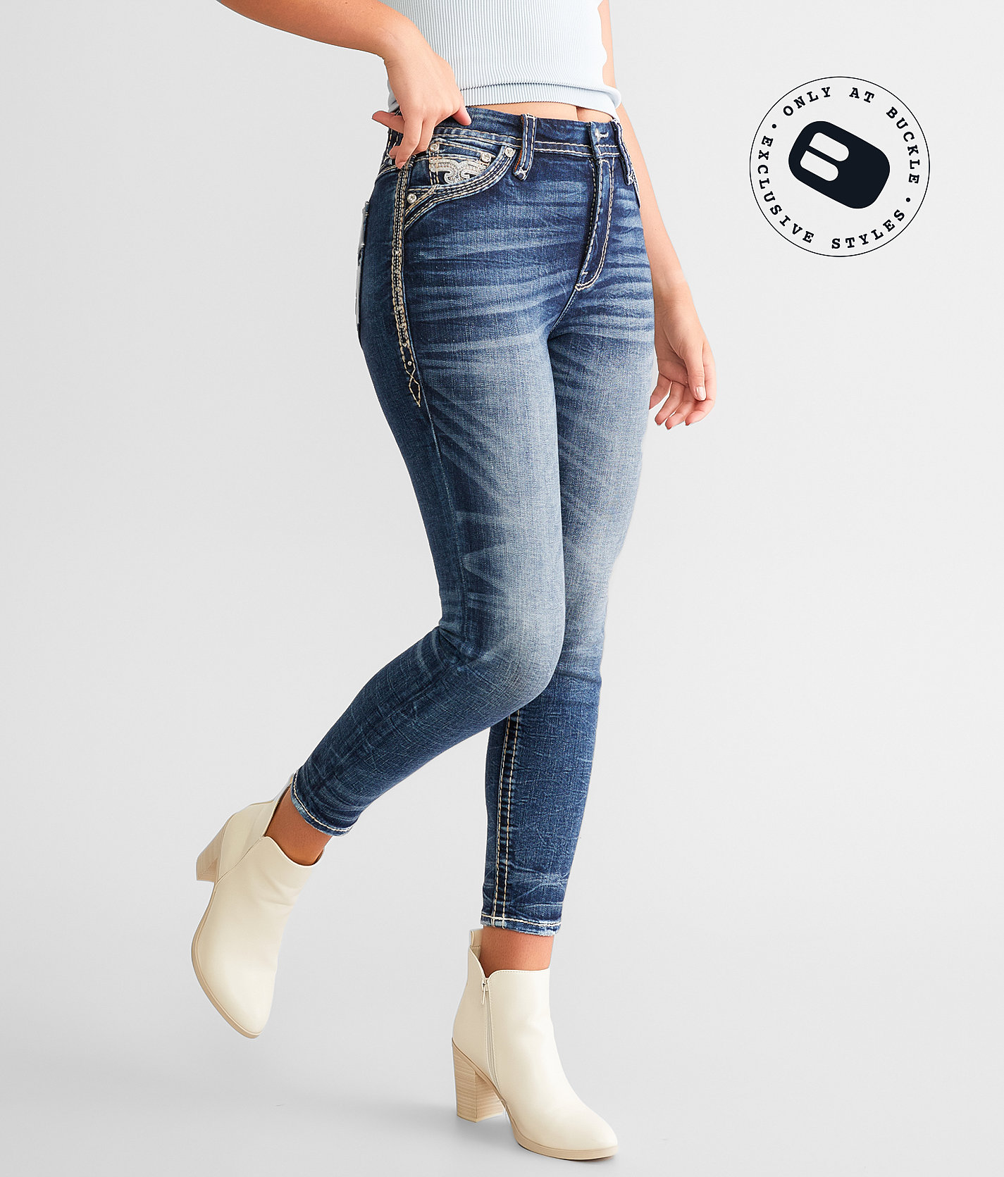 Rock Revival Rebekah Curvy High Rise Ankle Skinny Jean - Women's Jeans in Rebekah HA203