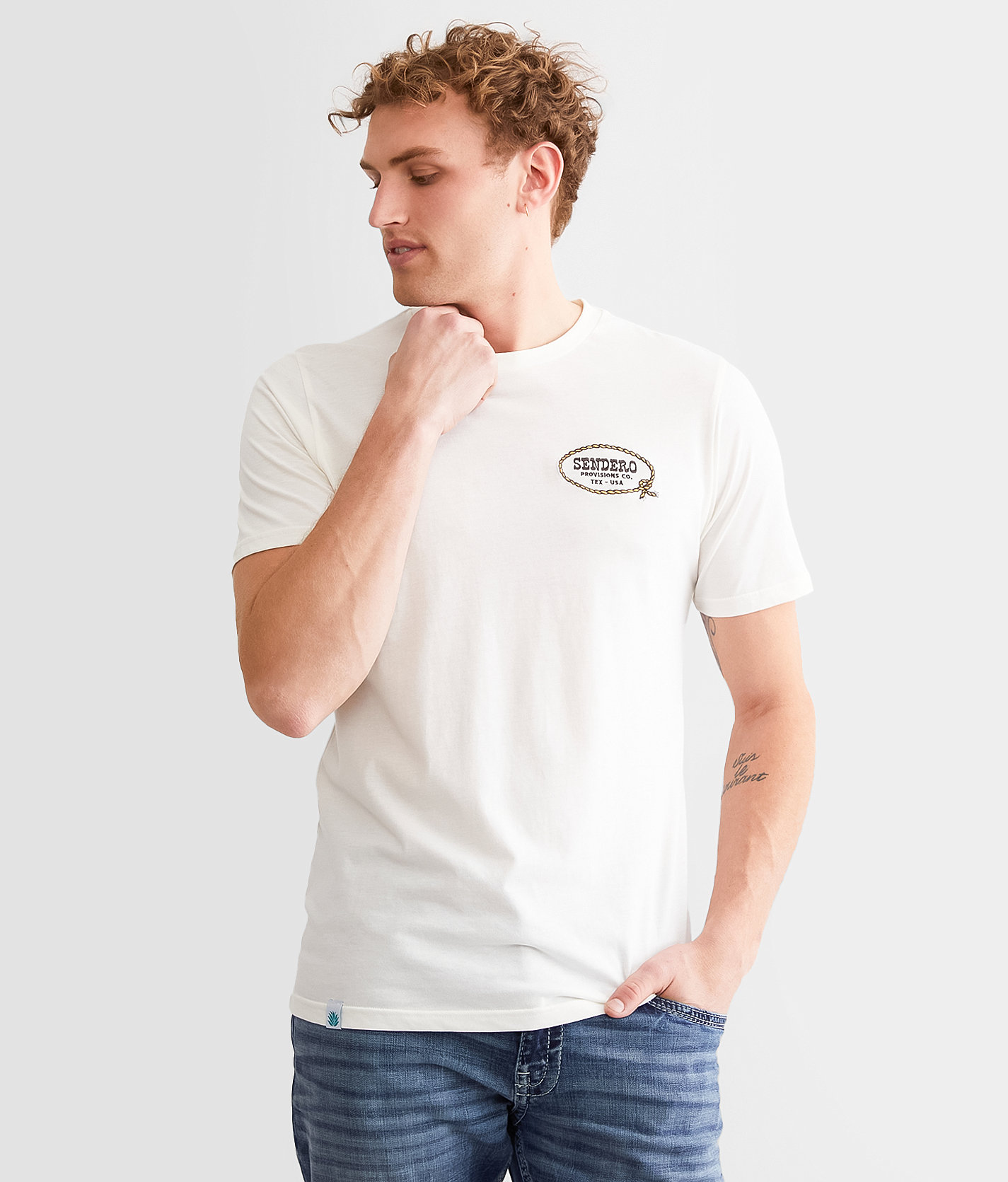 Sendero Provisions Co. Arenoso T-Shirt - Men's T-Shirts in Vintage White