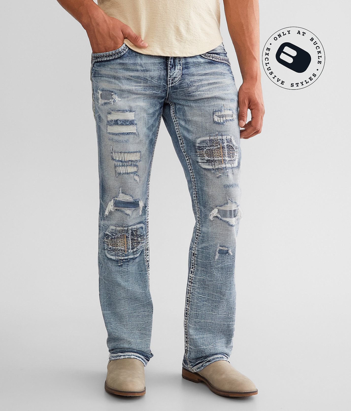Rock Revival Adrian Boot Stretch Jean - Men's Jeans in Adrian B202