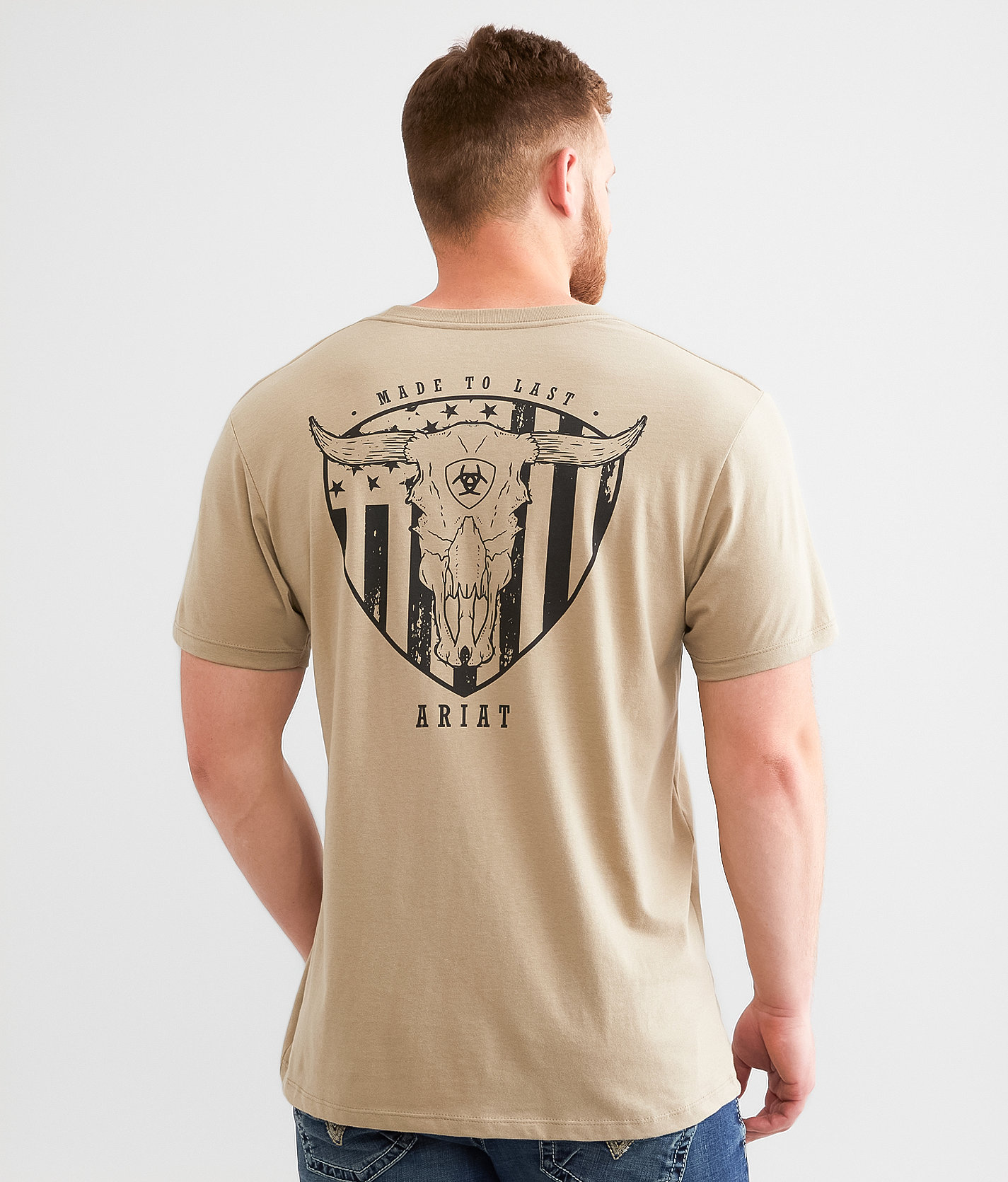 Ariat Dust Devil Canyon Lockup T-Shirt - Men's T-Shirts in Winter Twig