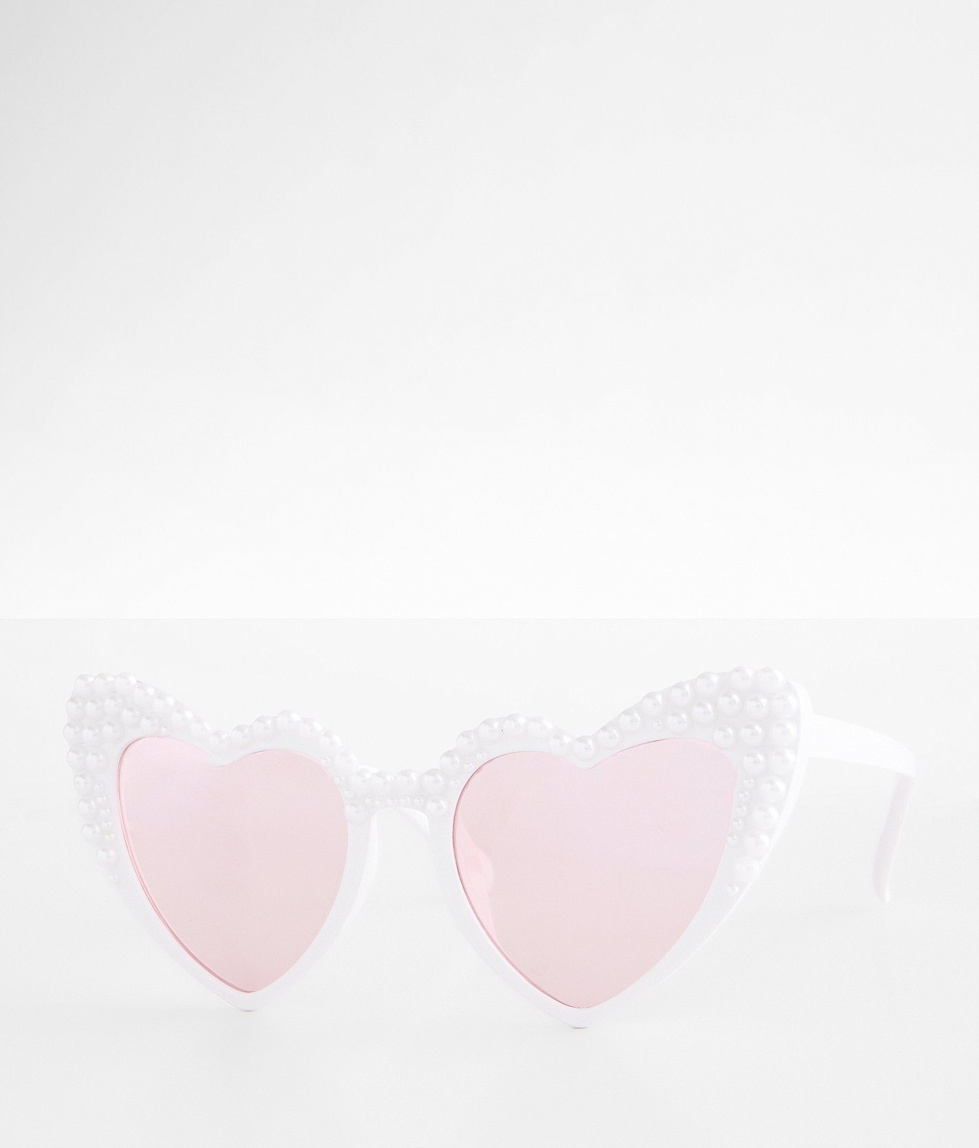 BKE Next Door Heart Sunglasses - Women's Sunglasses & Glasses in White