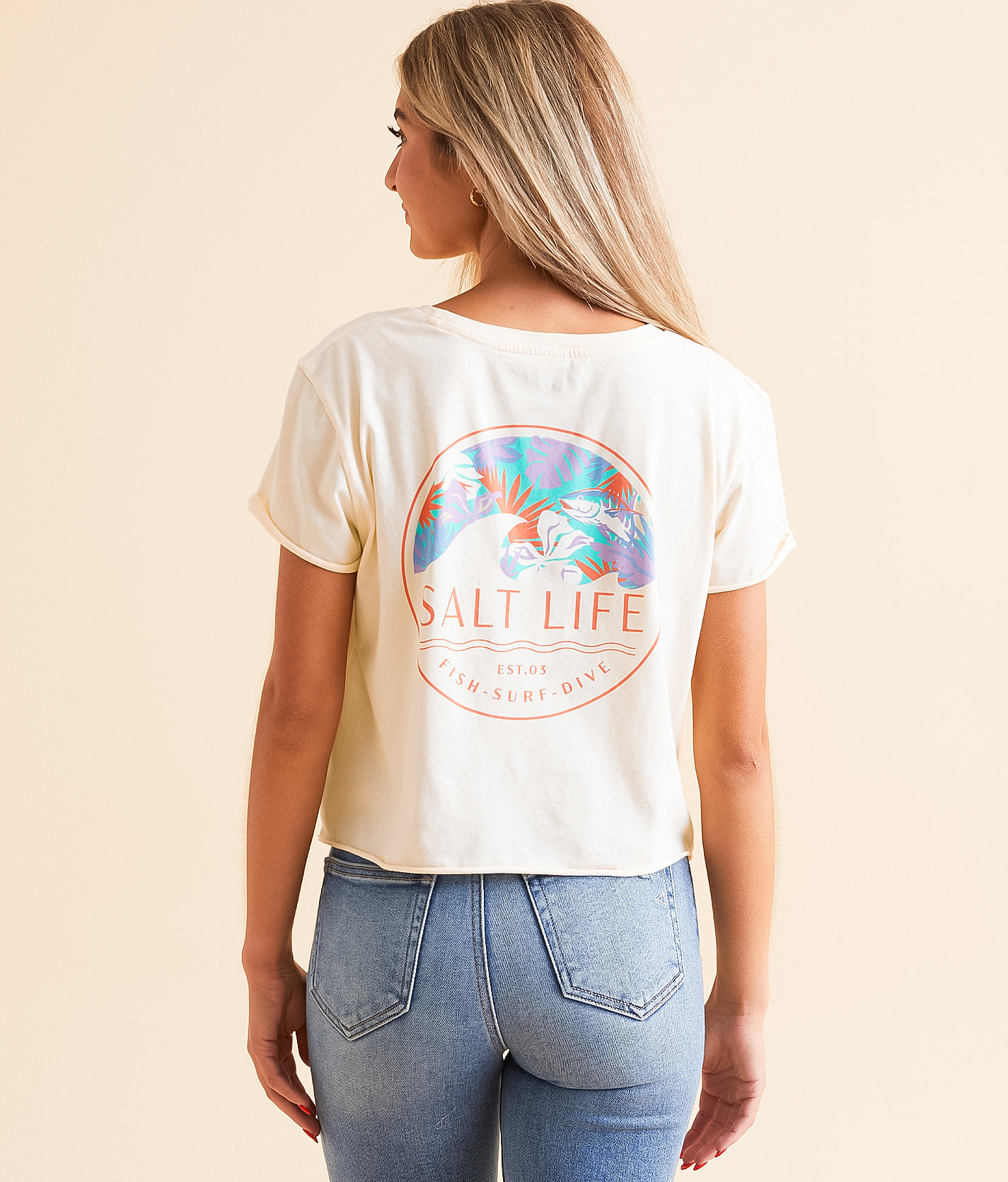 Salt Life Tropical Repeat T-Shirt - Women's T-Shirts in Natural